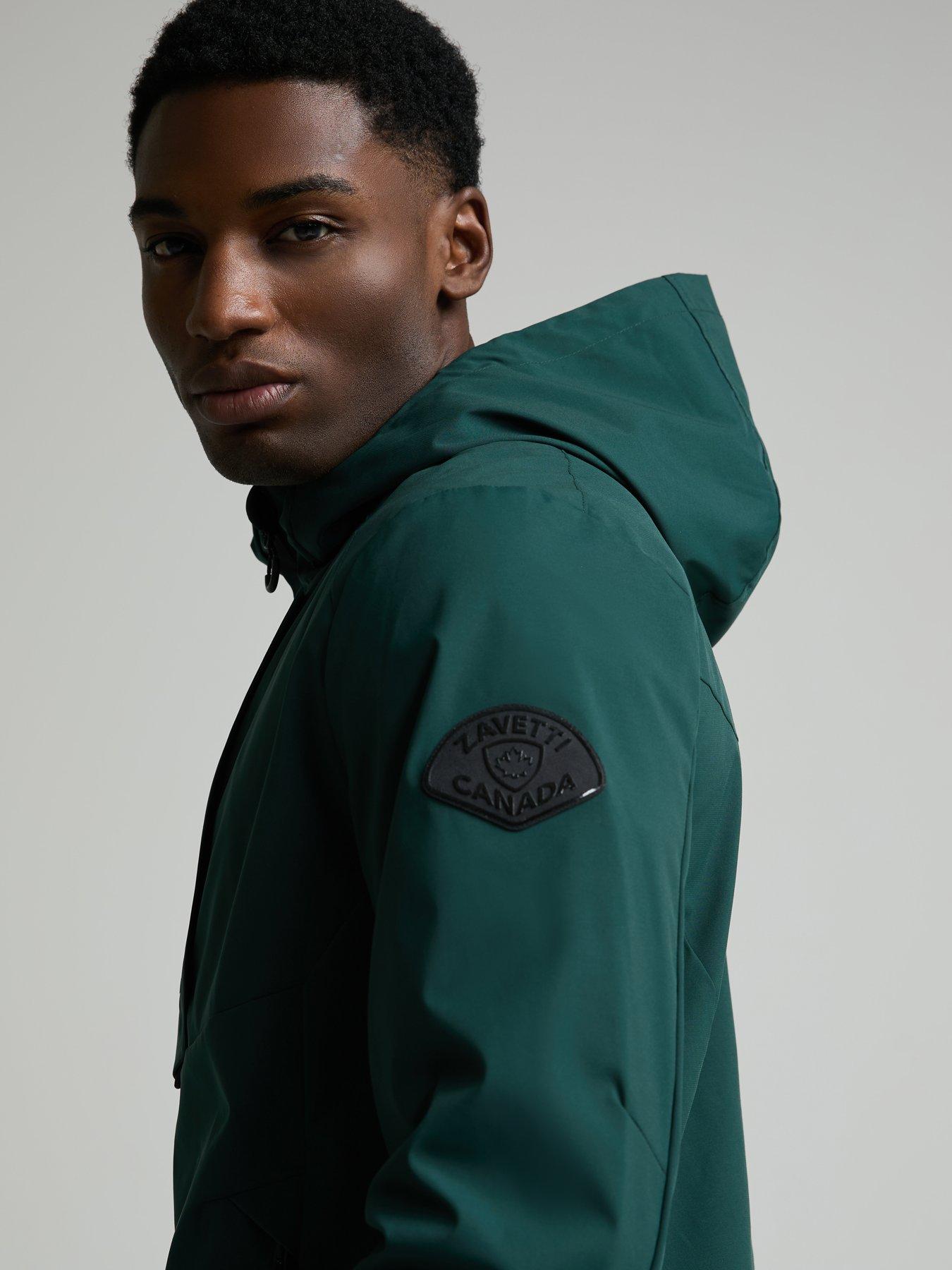 Image 5 of 5 of Zavetti Canada Bennicci Woven Windbreaker Lightweight Jacket - Black