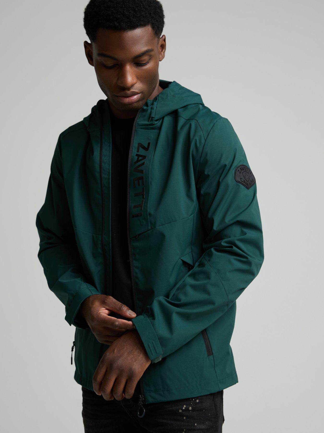Zavetti Canada Bennicci Woven Windbreaker Lightweight Jacket - Dark Green