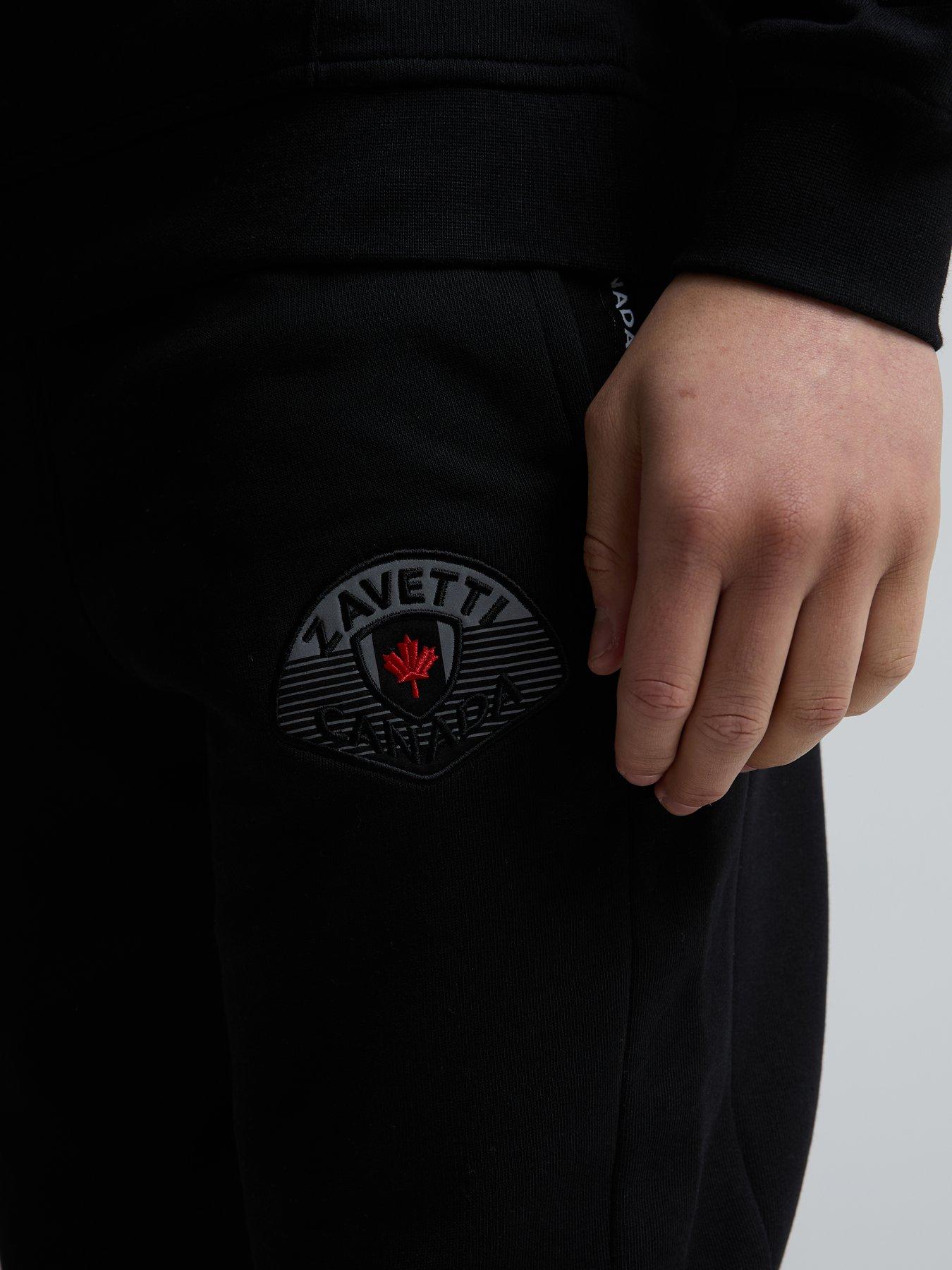 Image 4 of 5 of Zavetti Canada Bottacini Compatto Fleece Sweat Joggers - Black