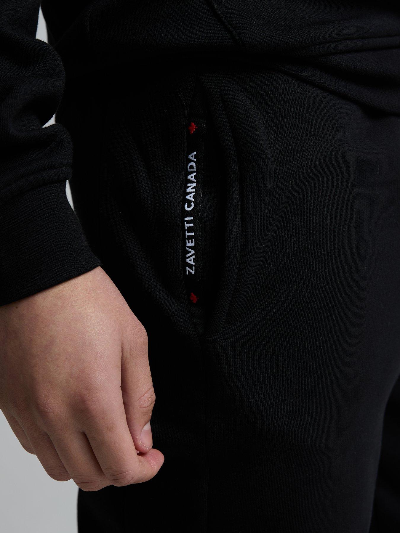 Image 5 of 5 of Zavetti Canada Bottacini Compatto Fleece Sweat Joggers - Black