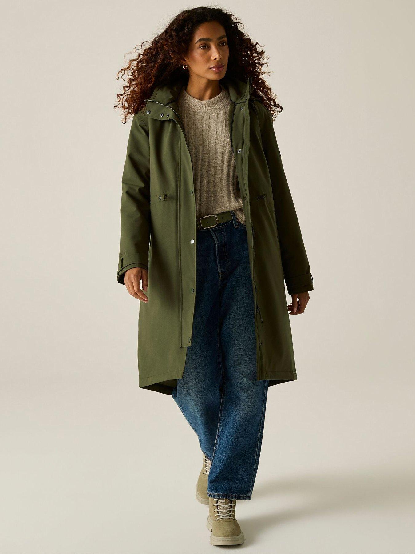 Regatta Ladies Faye Baffled/quilted-dark Khaki
