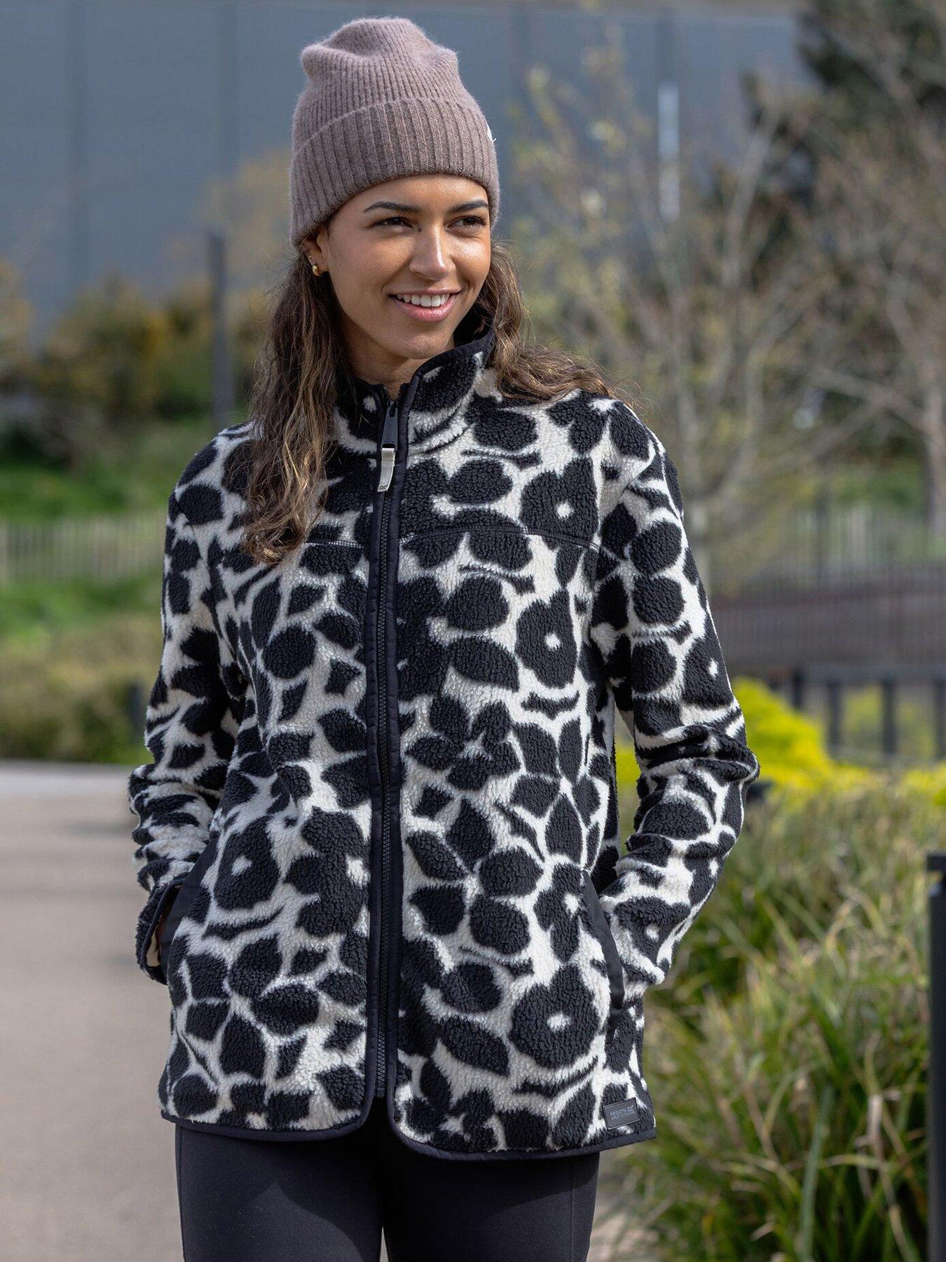 Image 1 of 7 of Regatta Womens Frankie Borg Full Zip Fleece Jacket - Black