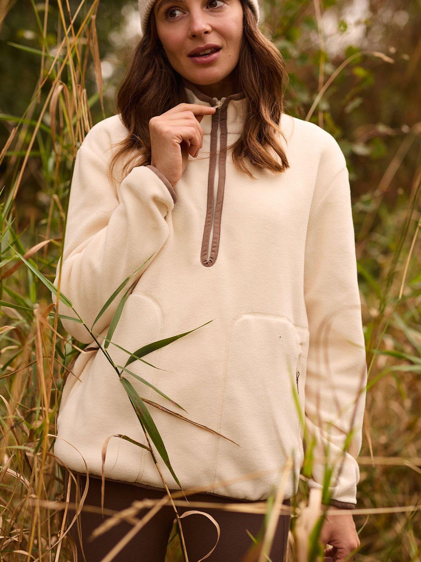 Image 1 of 7 of Regatta Womens Frankie Borg Half Zip Fleece - Beige