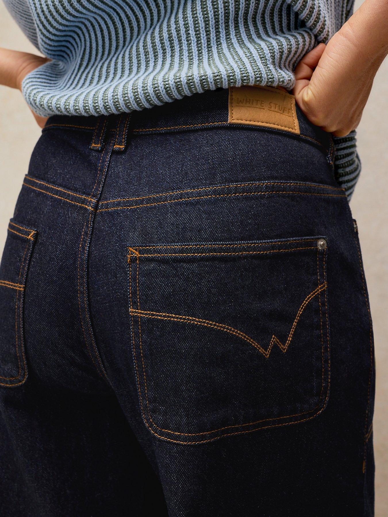 Image 4 of 5 of White Stuff Tia Wide Leg Jeans - Blue