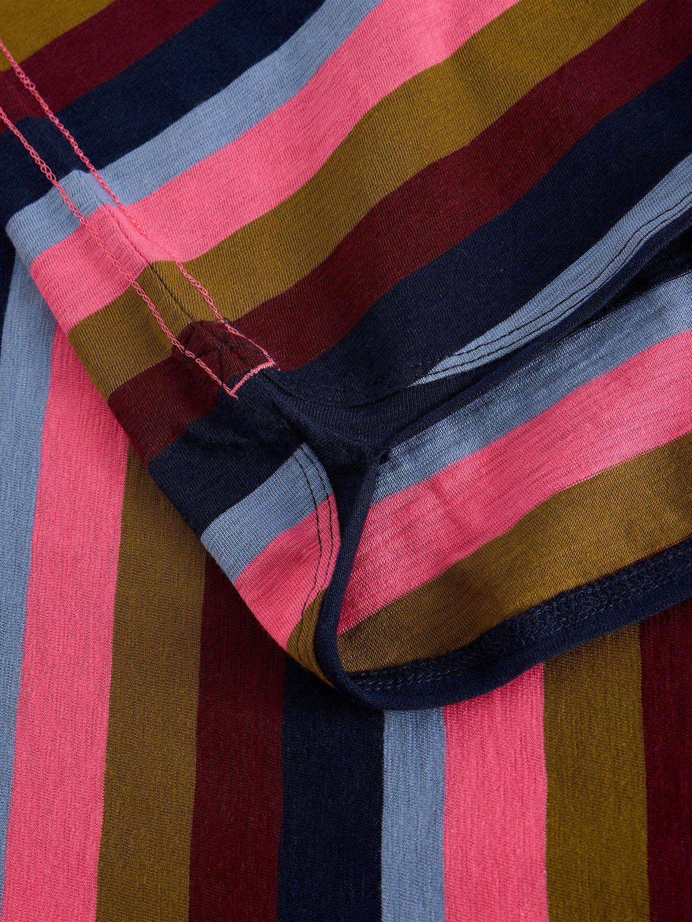 Image 6 of 6 of White Stuff Clara Stripe Long Sleeve Tee - Pink