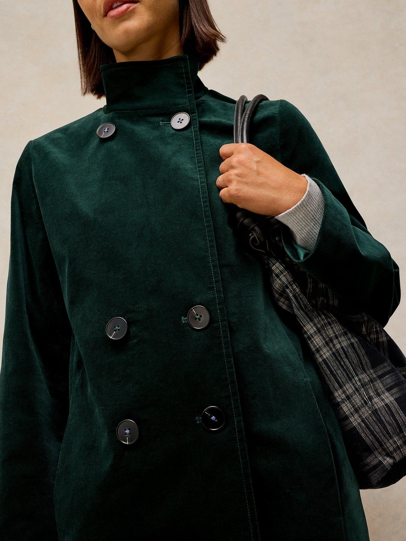 Image 3 of 5 of White Stuff Kaia Velvet Coat