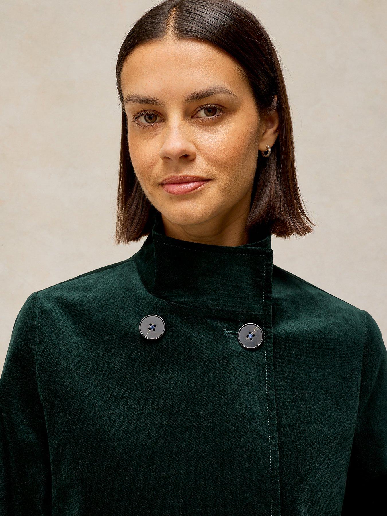 Image 4 of 5 of White Stuff Kaia Velvet Coat
