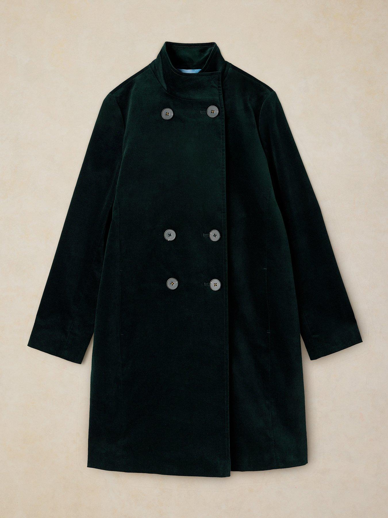 Image 5 of 5 of White Stuff Kaia Velvet Coat