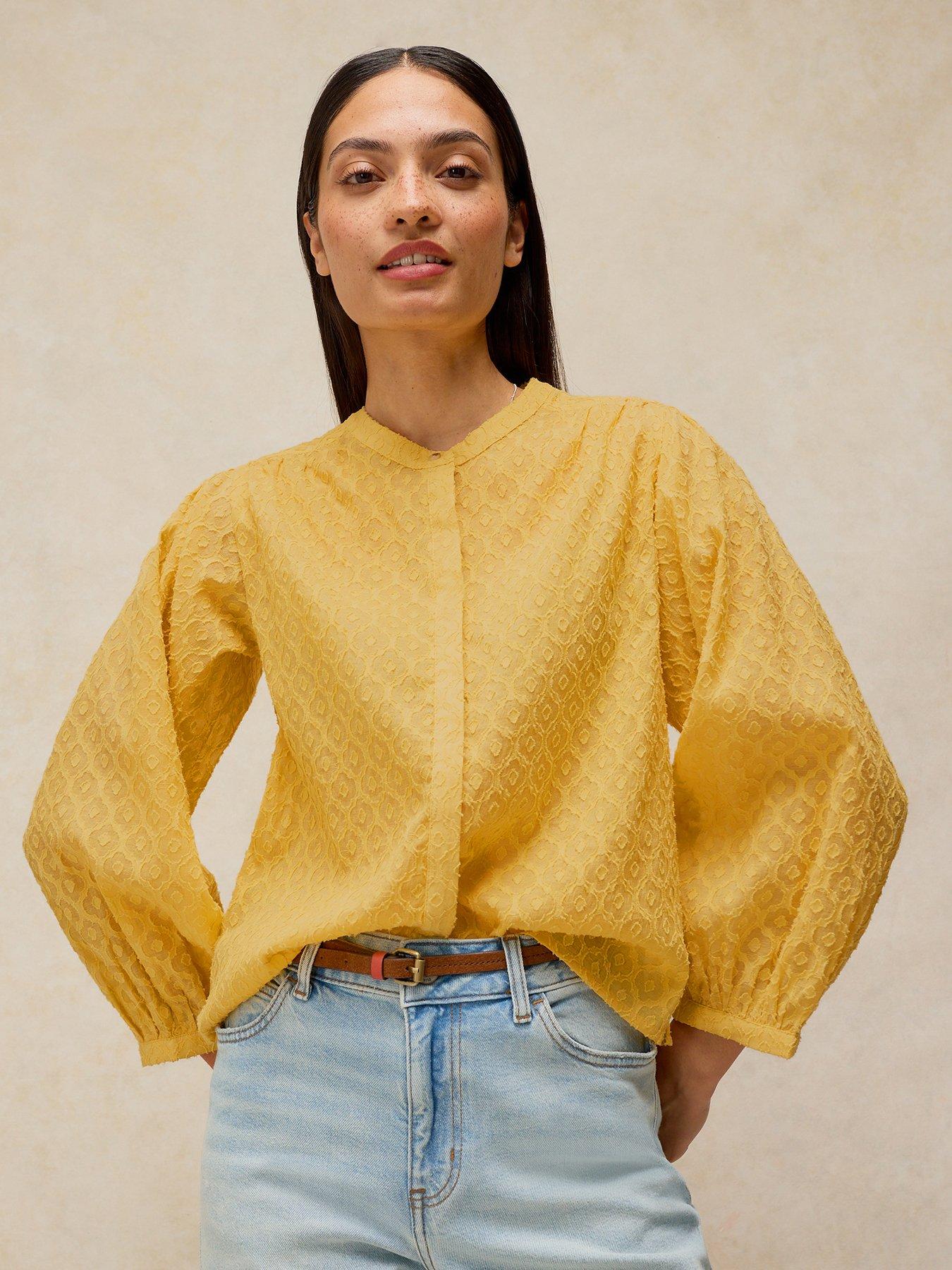 Image 1 of 6 of White Stuff Lana Jacquard Top