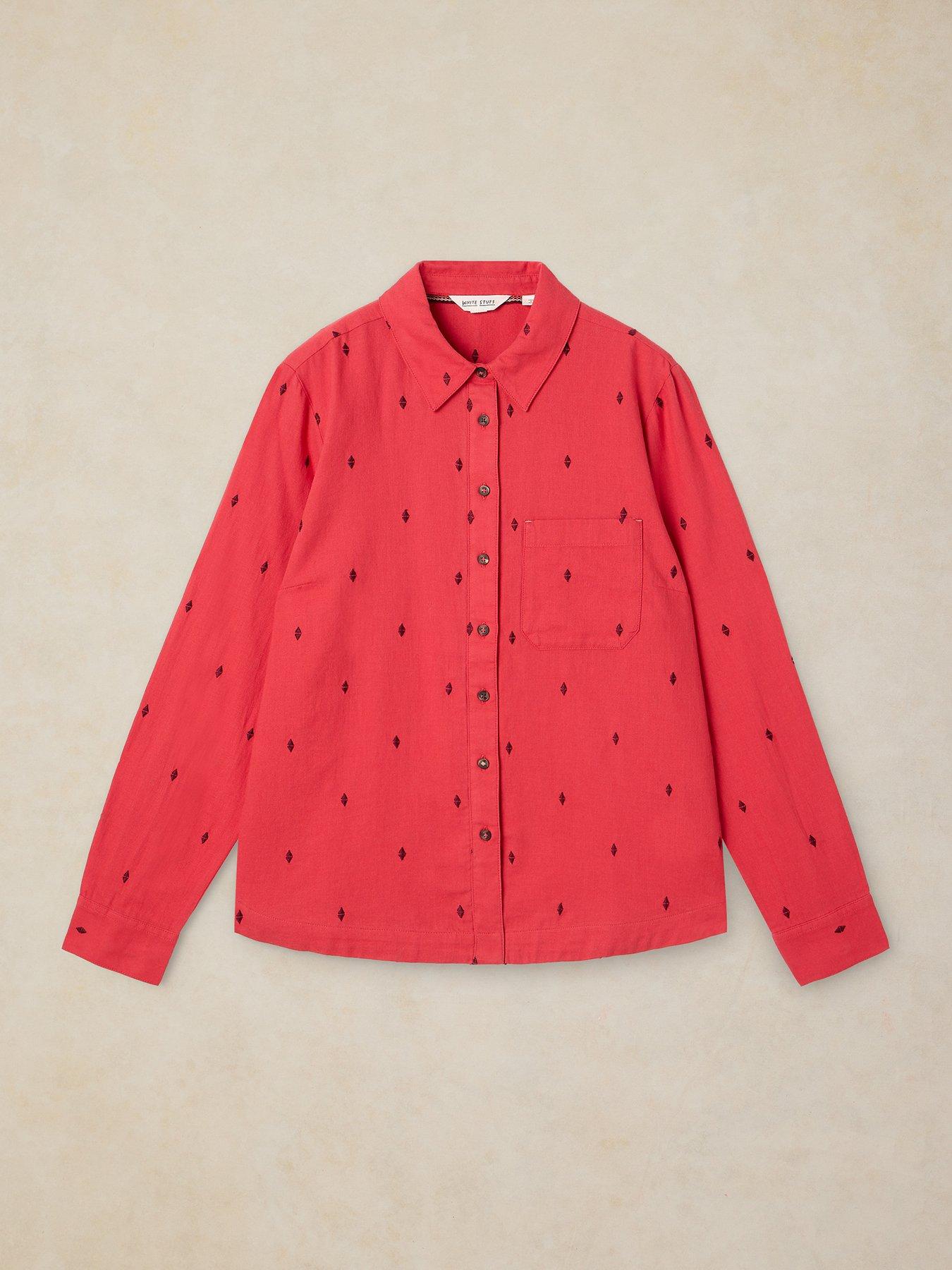 Image 5 of 6 of White Stuff Libby Cotton Shirt - Pink