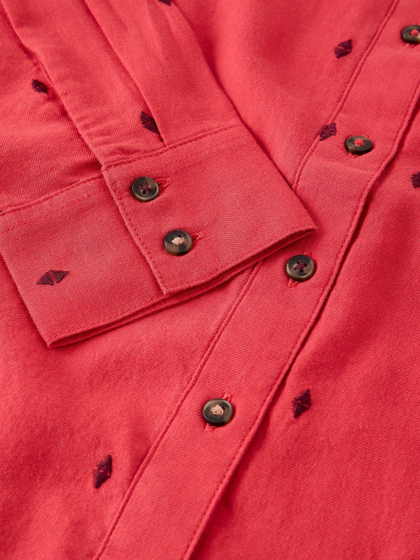 Image 6 of 6 of White Stuff Libby Cotton Shirt - Pink