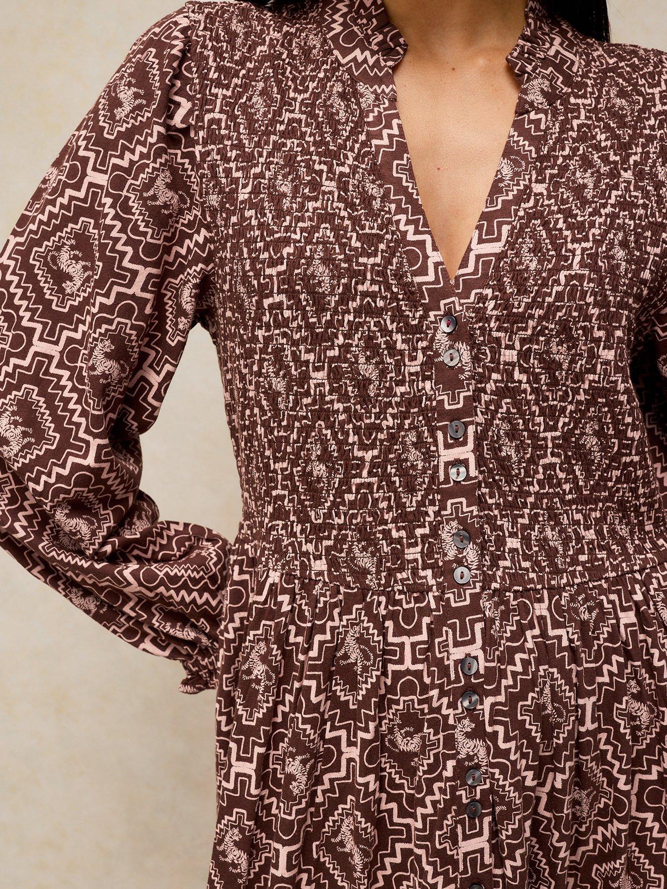 Image 4 of 5 of White Stuff Ada Shirred Dress