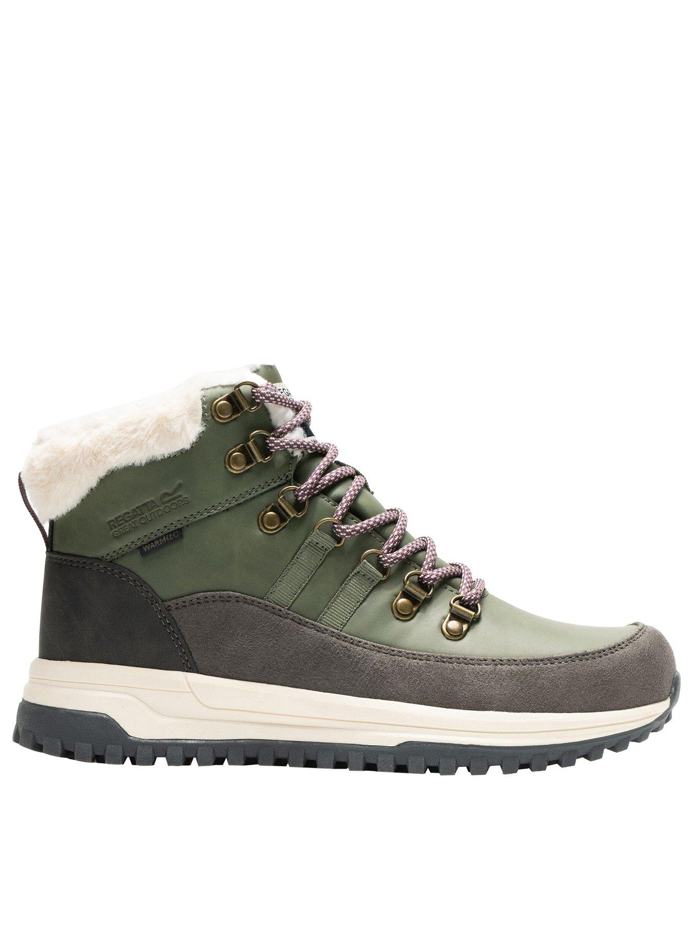 Image 3 of 7 of Regatta Womens Elbourne Insulated Boots-dark Khaki / Fig