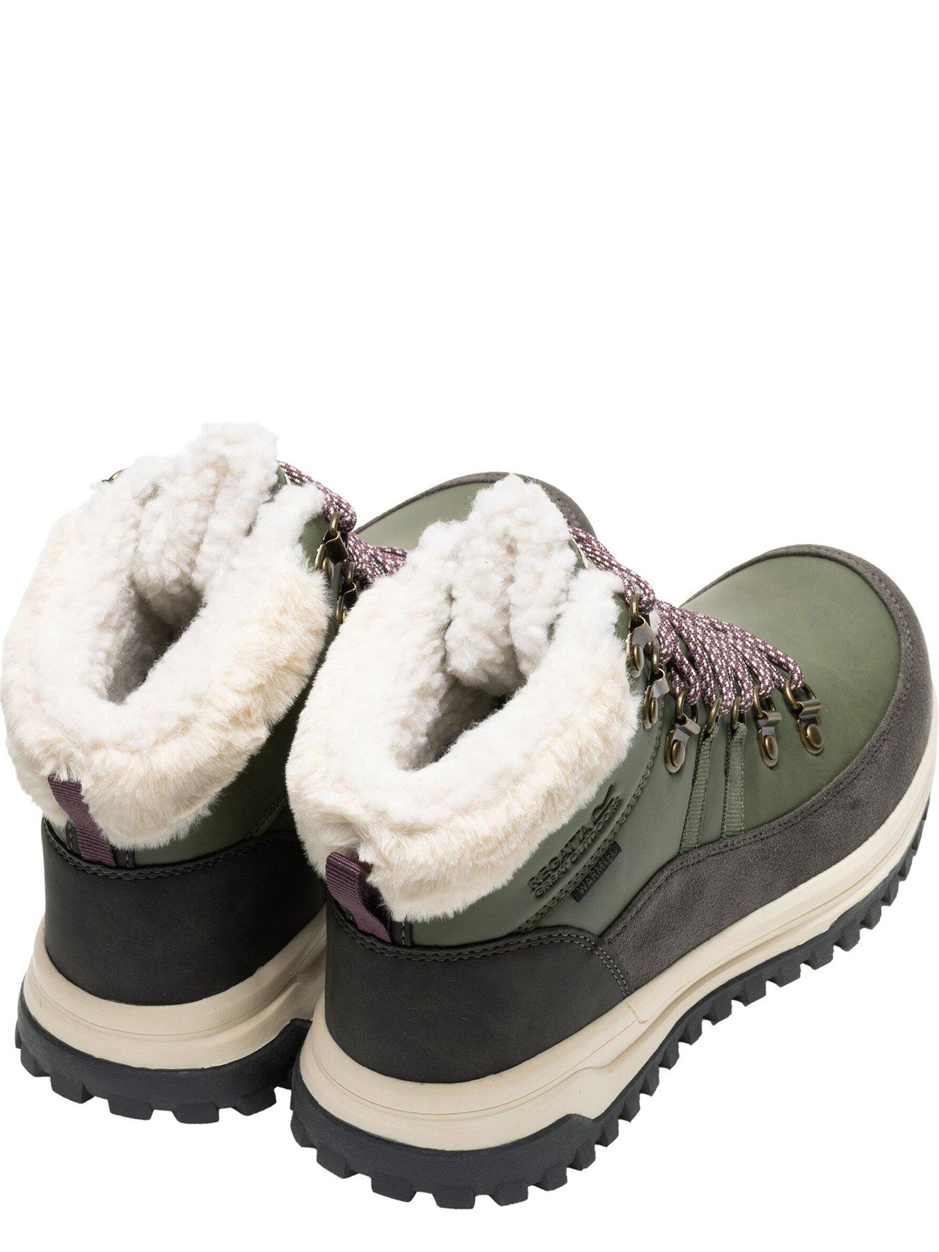 Image 4 of 7 of Regatta Womens Elbourne Insulated Boots-dark Khaki / Fig