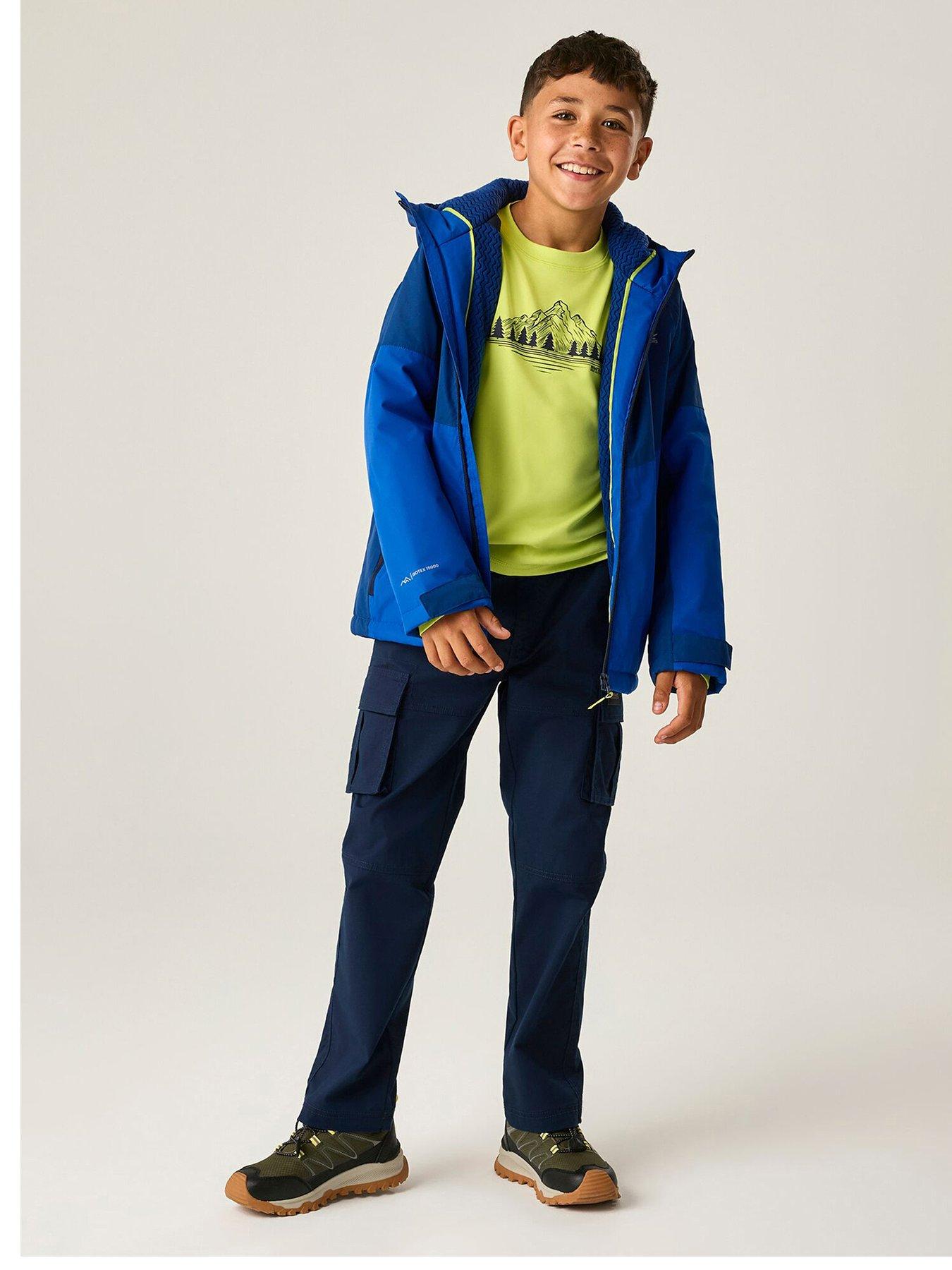 Image 2 of 7 of Regatta Kids Hillain Warm Lined Waterproof Insulated Jacket -aviator Blue/olympian Blue