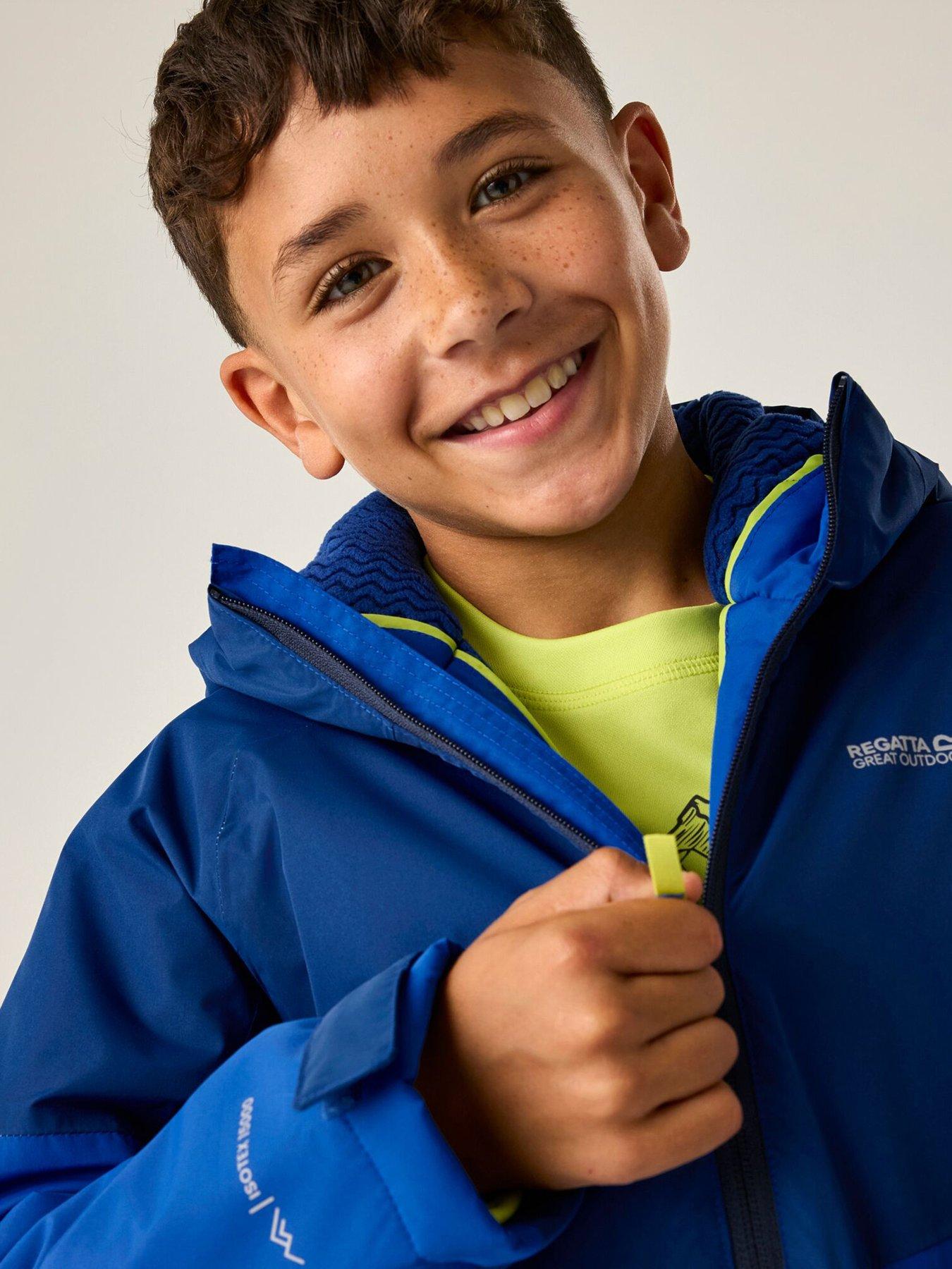 Image 5 of 7 of Regatta Kids Hillain Warm Lined Waterproof Insulated Jacket -aviator Blue/olympian Blue