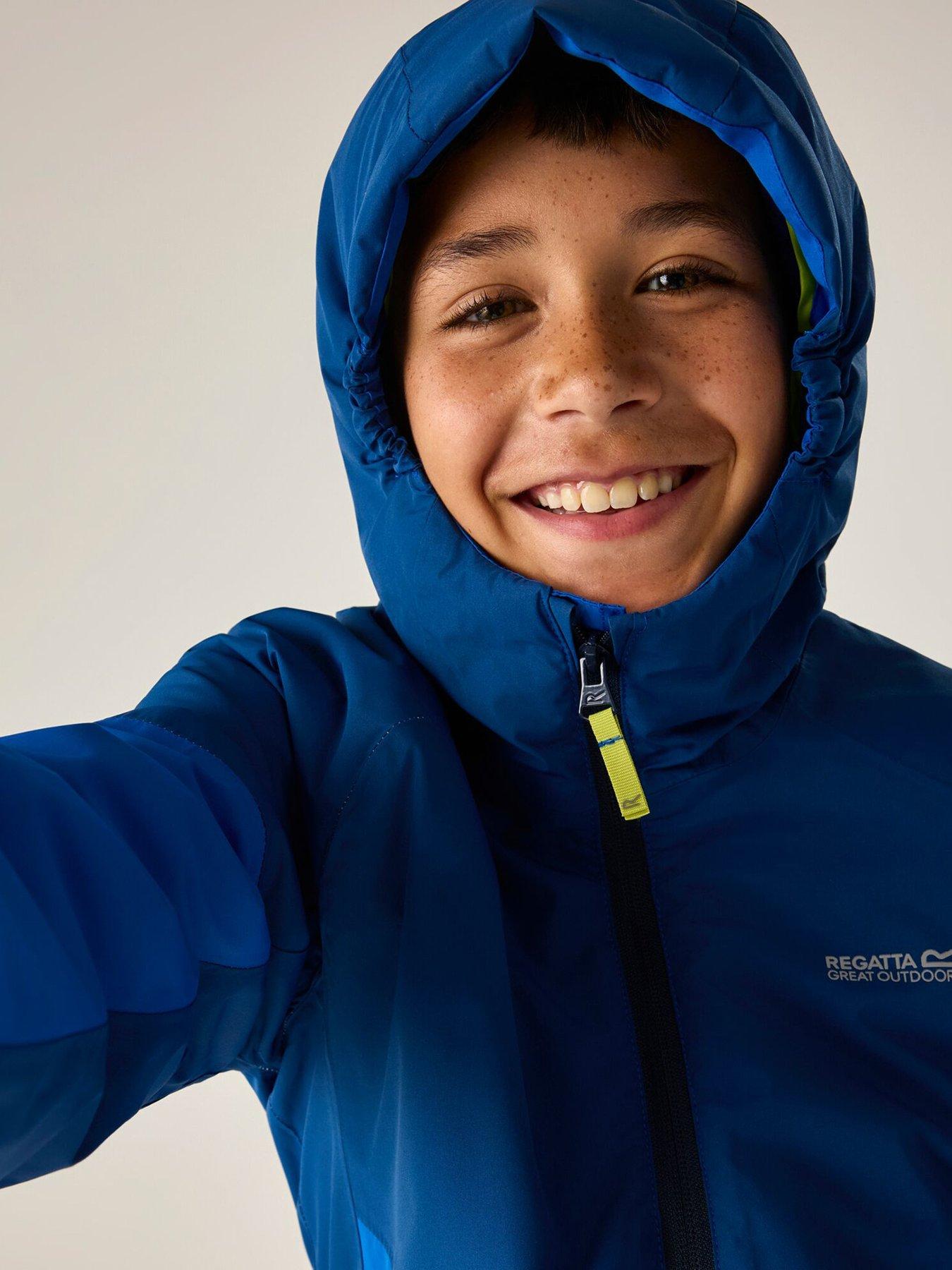 Image 6 of 7 of Regatta Kids Hillain Warm Lined Waterproof Insulated Jacket -aviator Blue/olympian Blue