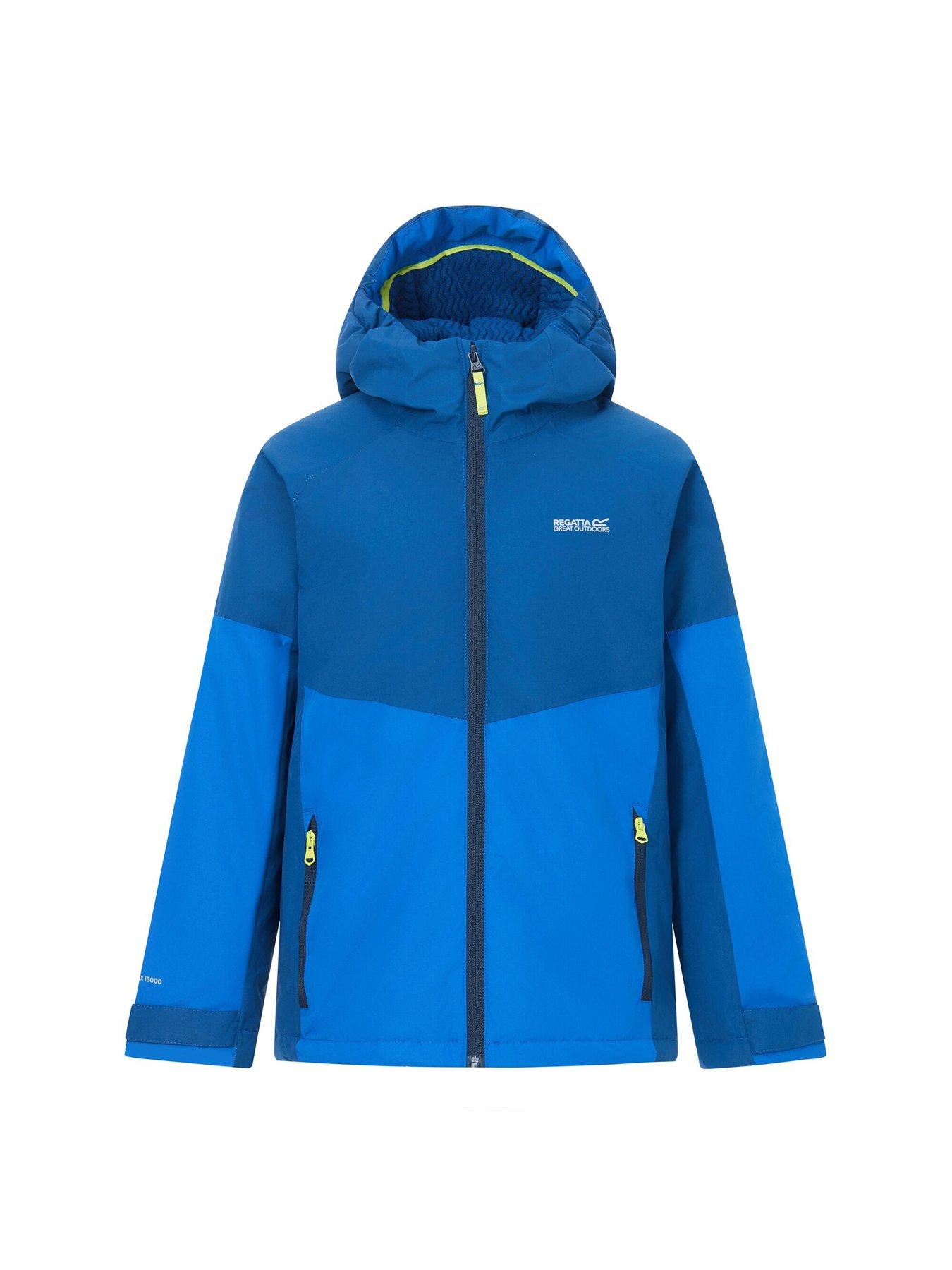 Image 7 of 7 of Regatta Kids Hillain Warm Lined Waterproof Insulated Jacket -aviator Blue/olympian Blue