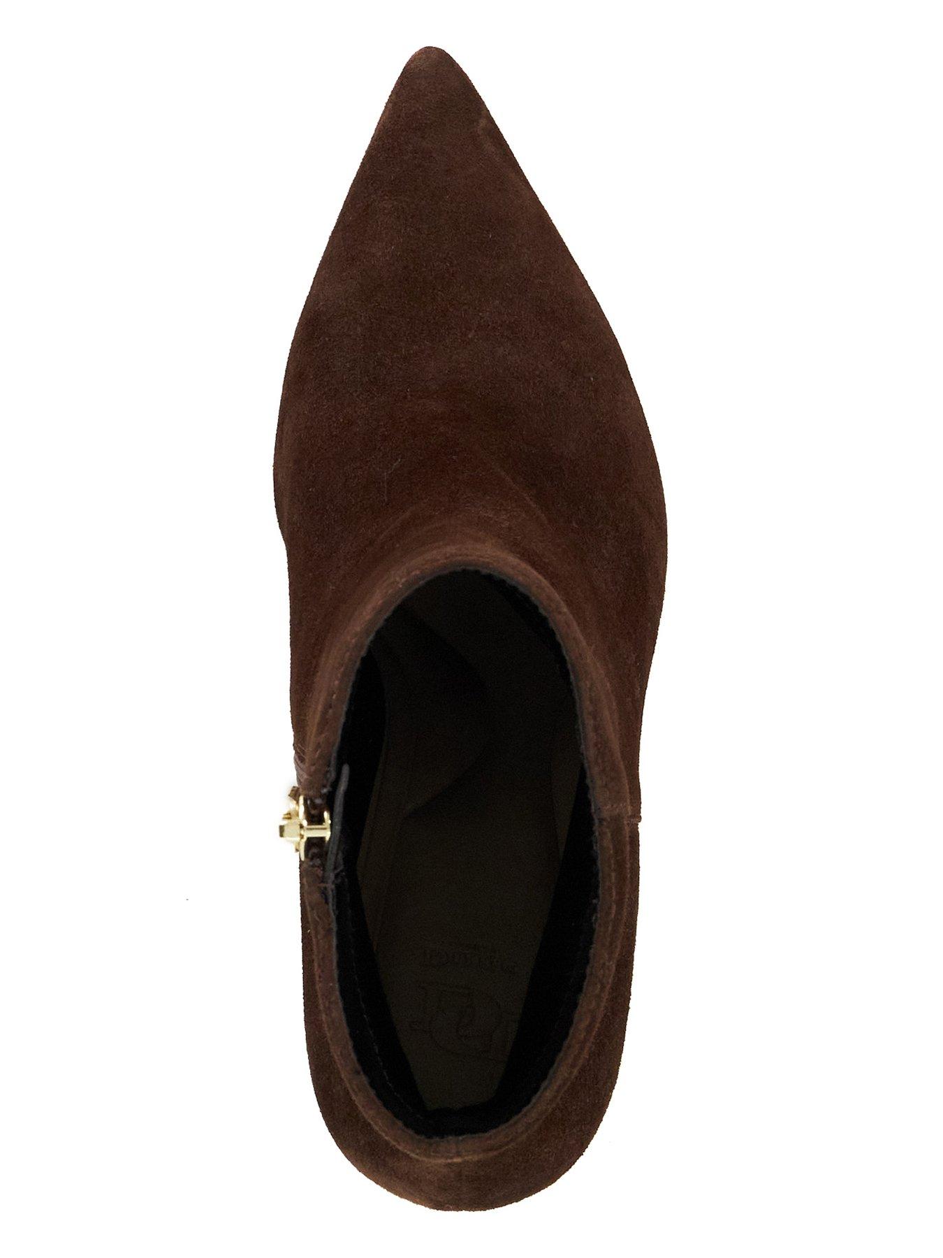 Image 4 of 6 of Dune London Obsessively High Heel Ankle Boots - Brown