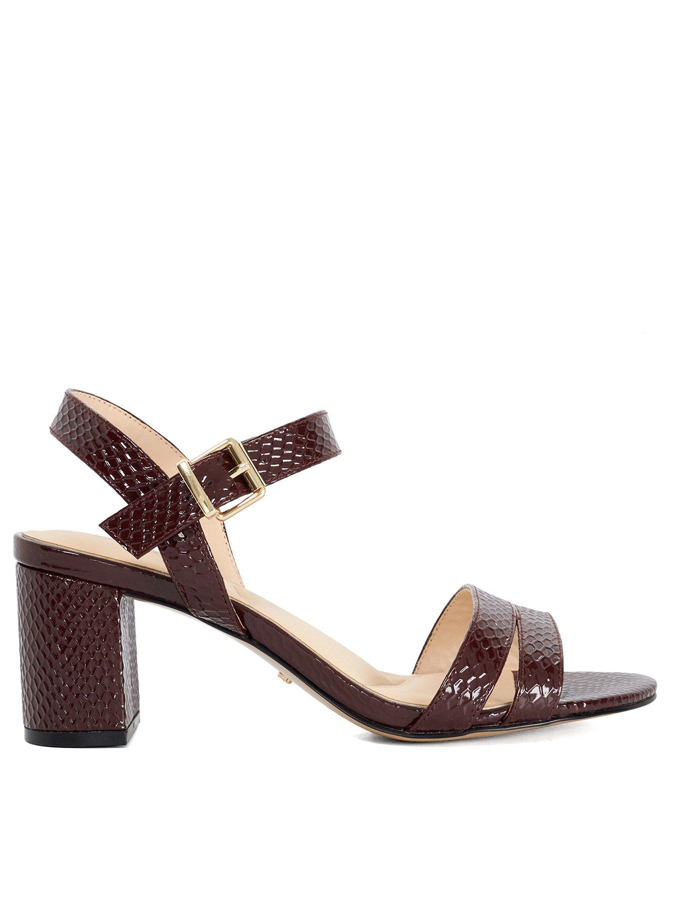 Dune London Merisa Block-heeled Sandals - Red
