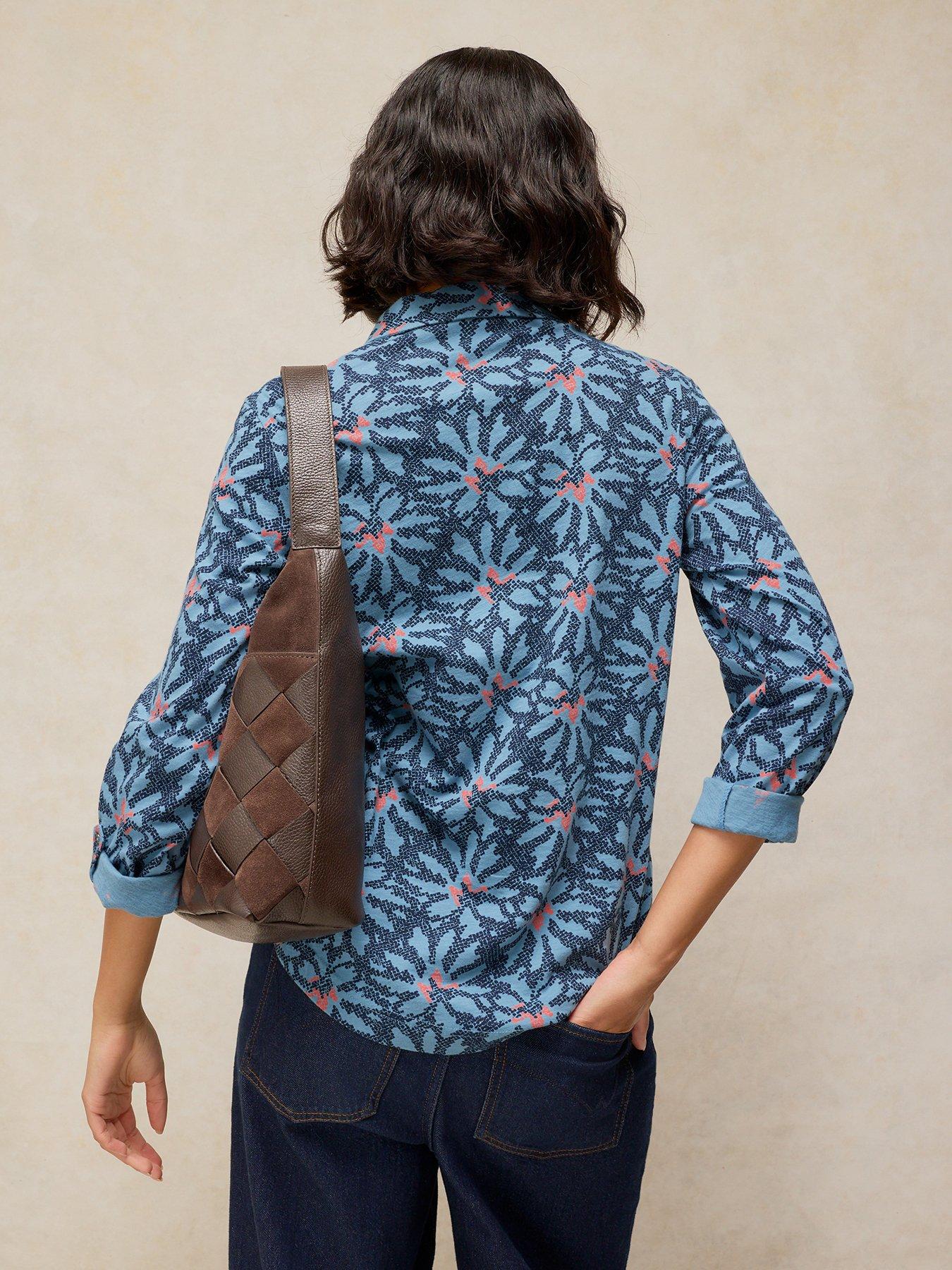 Image 2 of 6 of White Stuff Annie Jersey Shirt - Blue