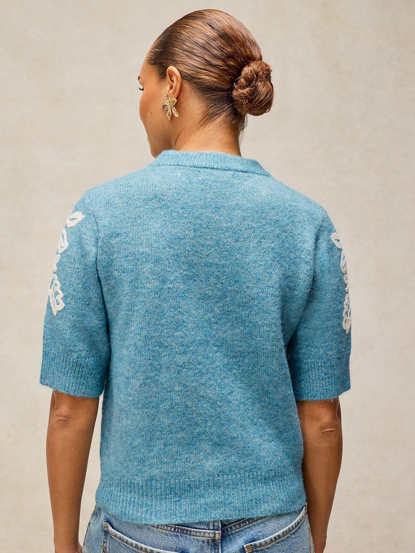 Image 2 of 5 of White Stuff Knitted Embroidered Tee
