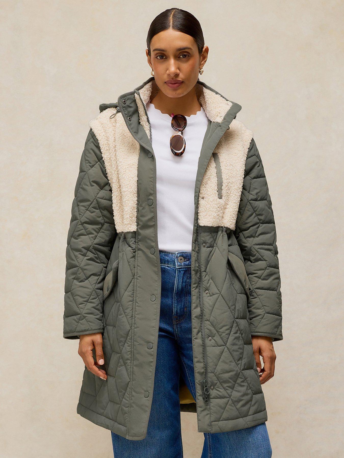 Image 1 of 5 of White Stuff Alina Multiway Borg Puffer