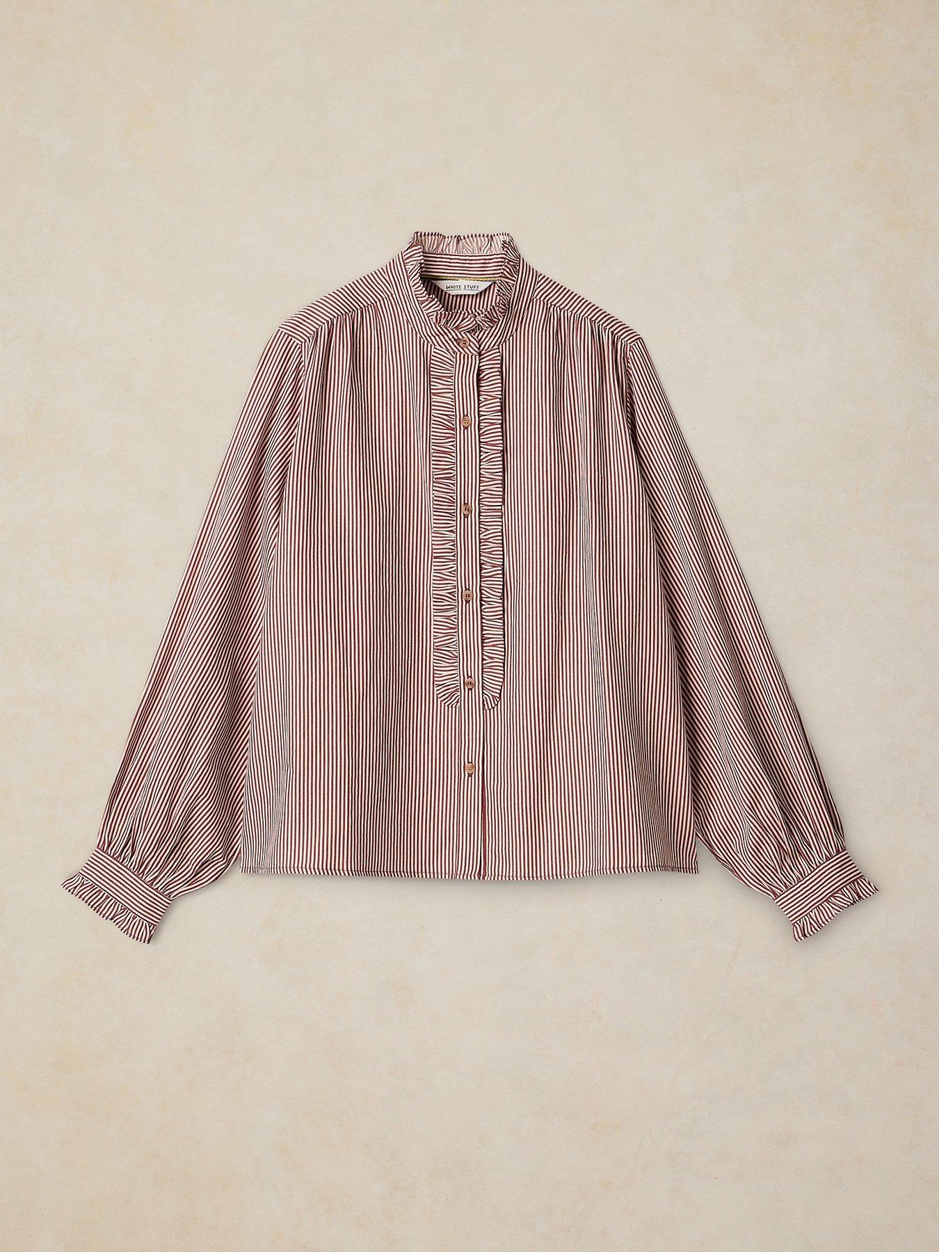Image 5 of 5 of White Stuff Frill Neck Shirt