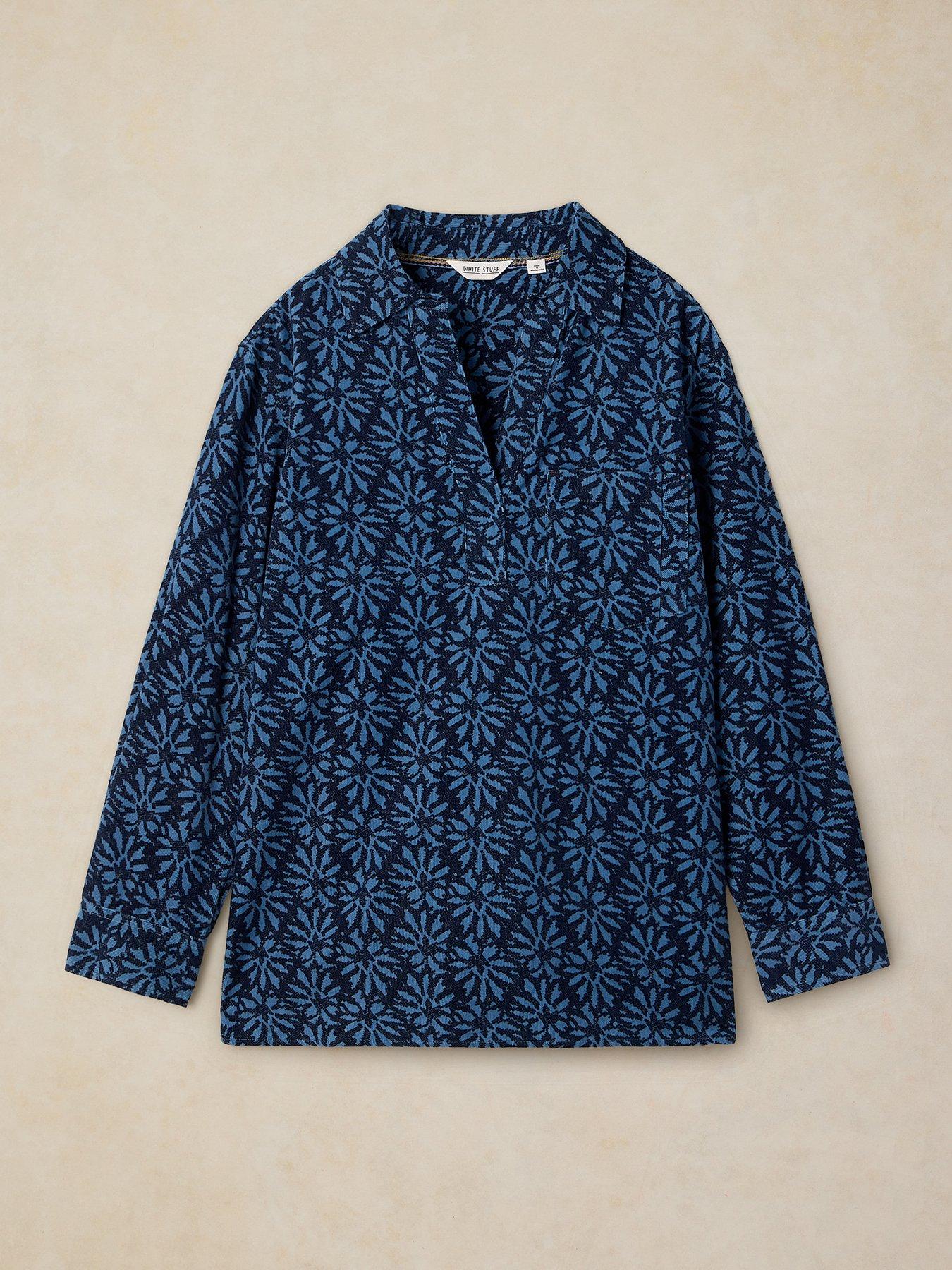 Image 5 of 5 of White Stuff Sage Longline Cord Tunic