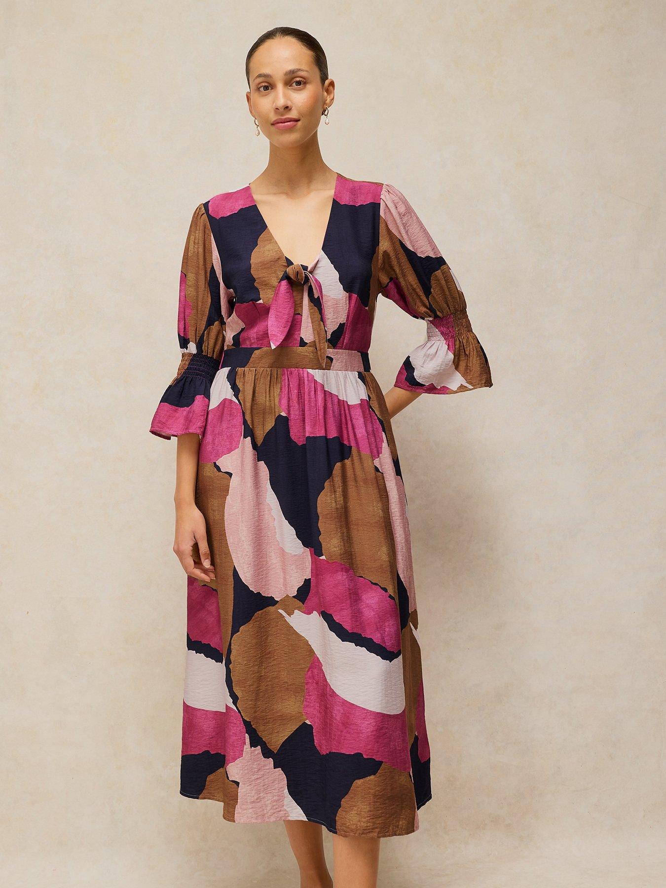 Image 1 of 6 of White Stuff Maisie Knot Dress