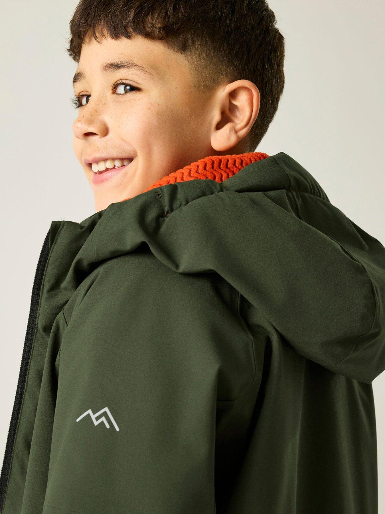 Image 5 of 7 of Regatta Kids Hillain Warm Lined Waterproof Insulated Jacket -dark Khaki(rooibos Tea)