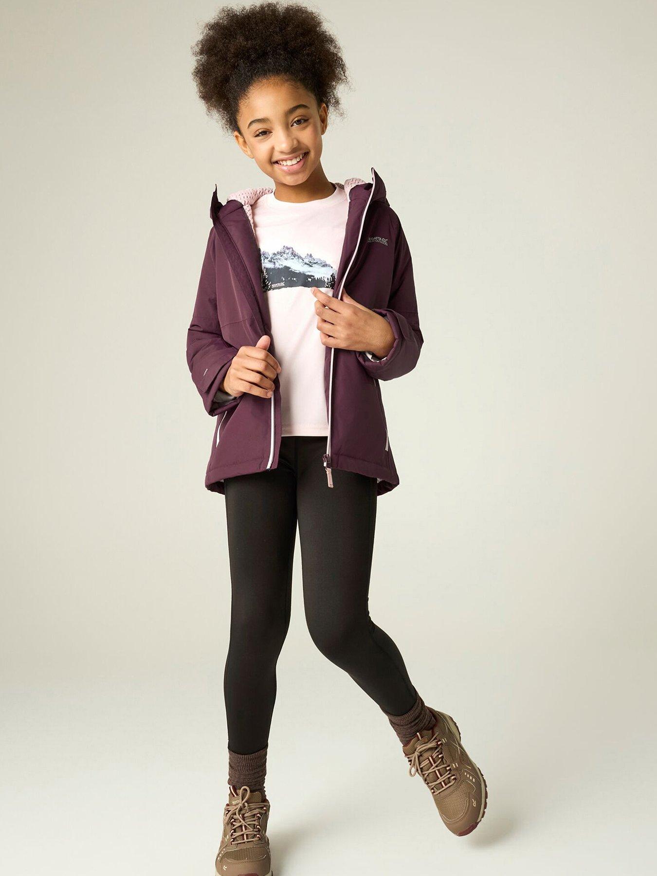 Image 2 of 7 of Regatta Kids Hillain Warm Lined Waterproof Insulated Jacket -fig(powder Lilac)