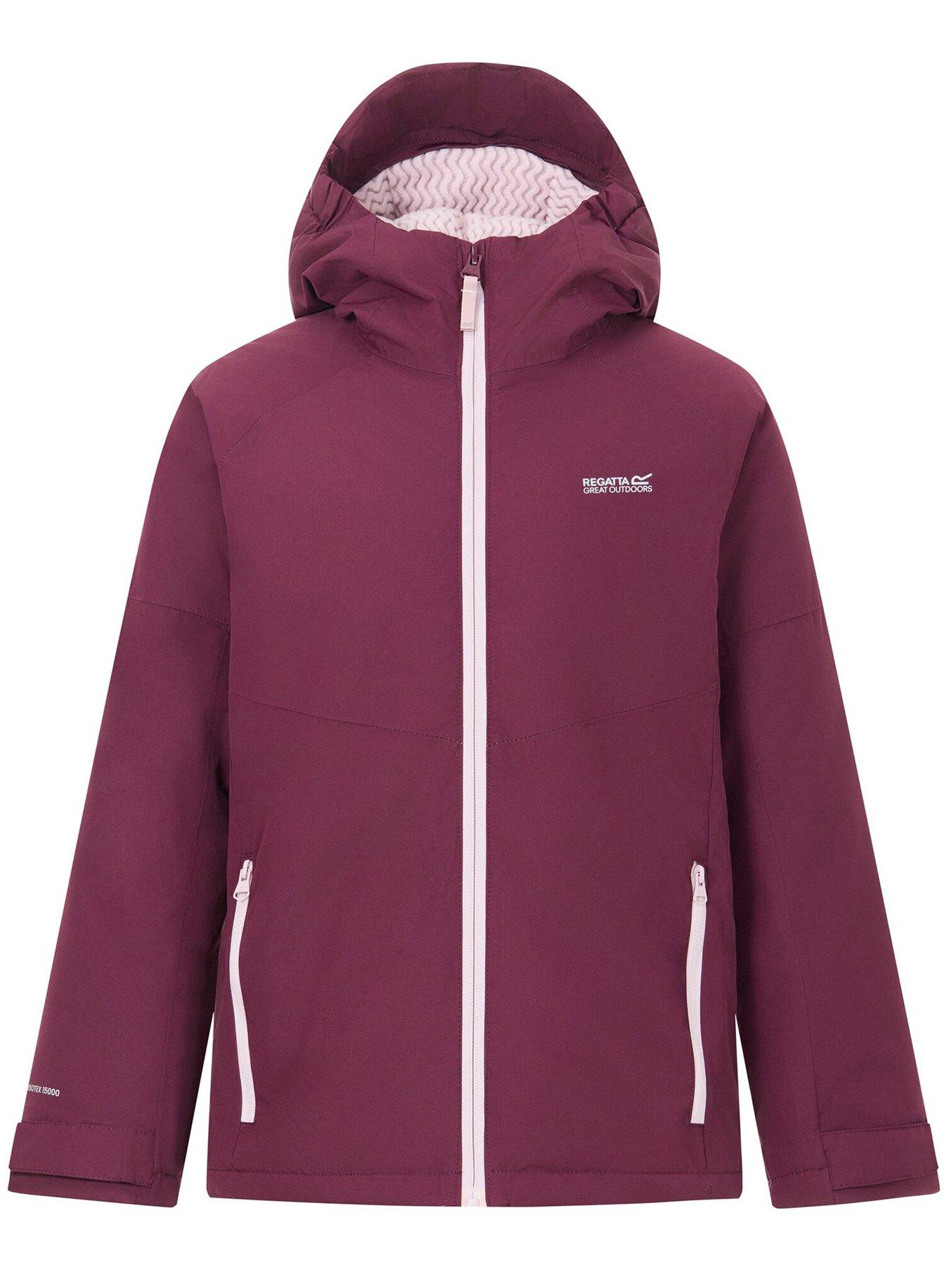 Image 7 of 7 of Regatta Kids Hillain Warm Lined Waterproof Insulated Jacket -fig(powder Lilac)