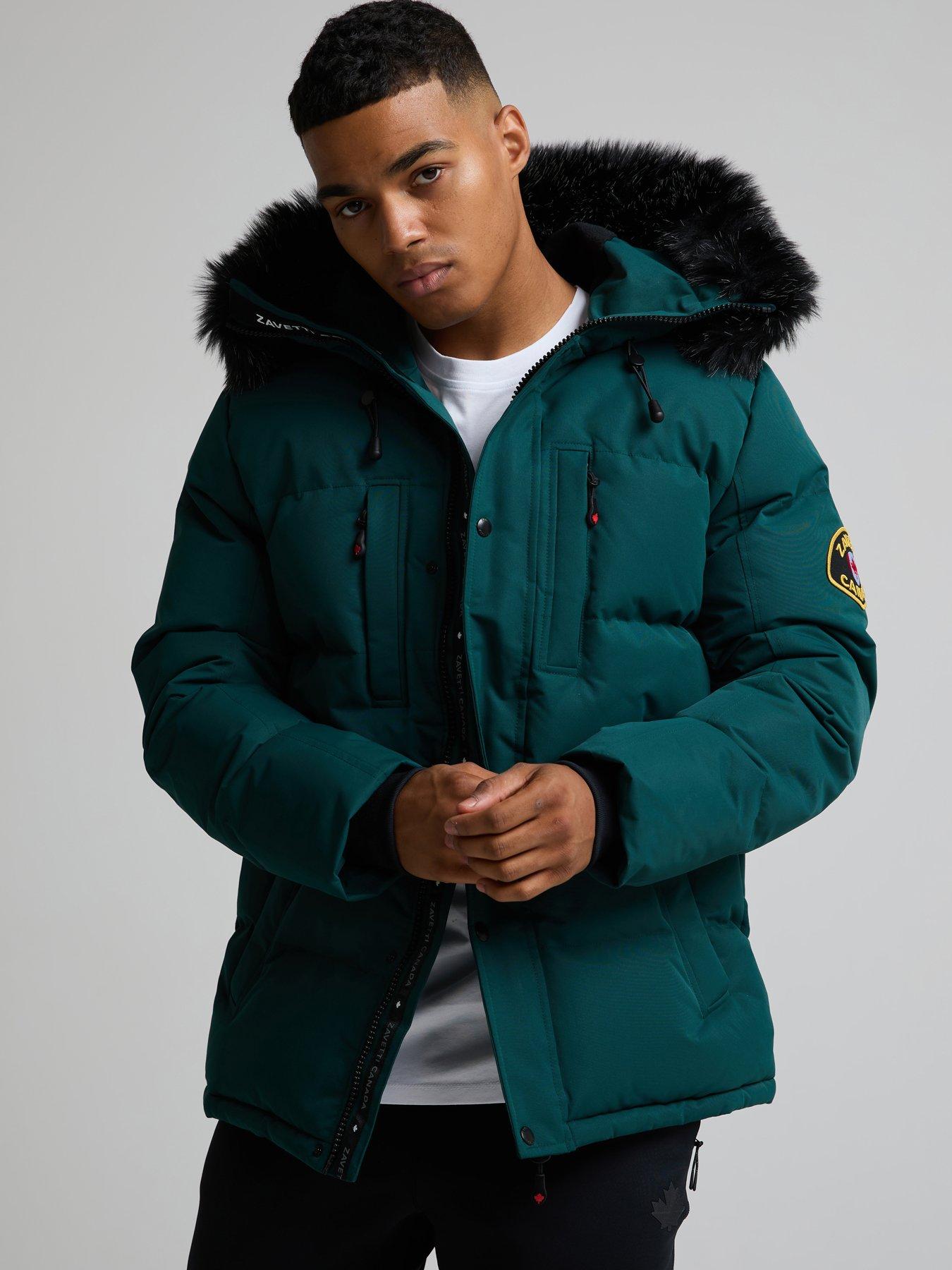 Image 1 of 5 of Zavetti Canada Zavetti Canada Oshawa 2.0 Padded Parka Jacket - Green