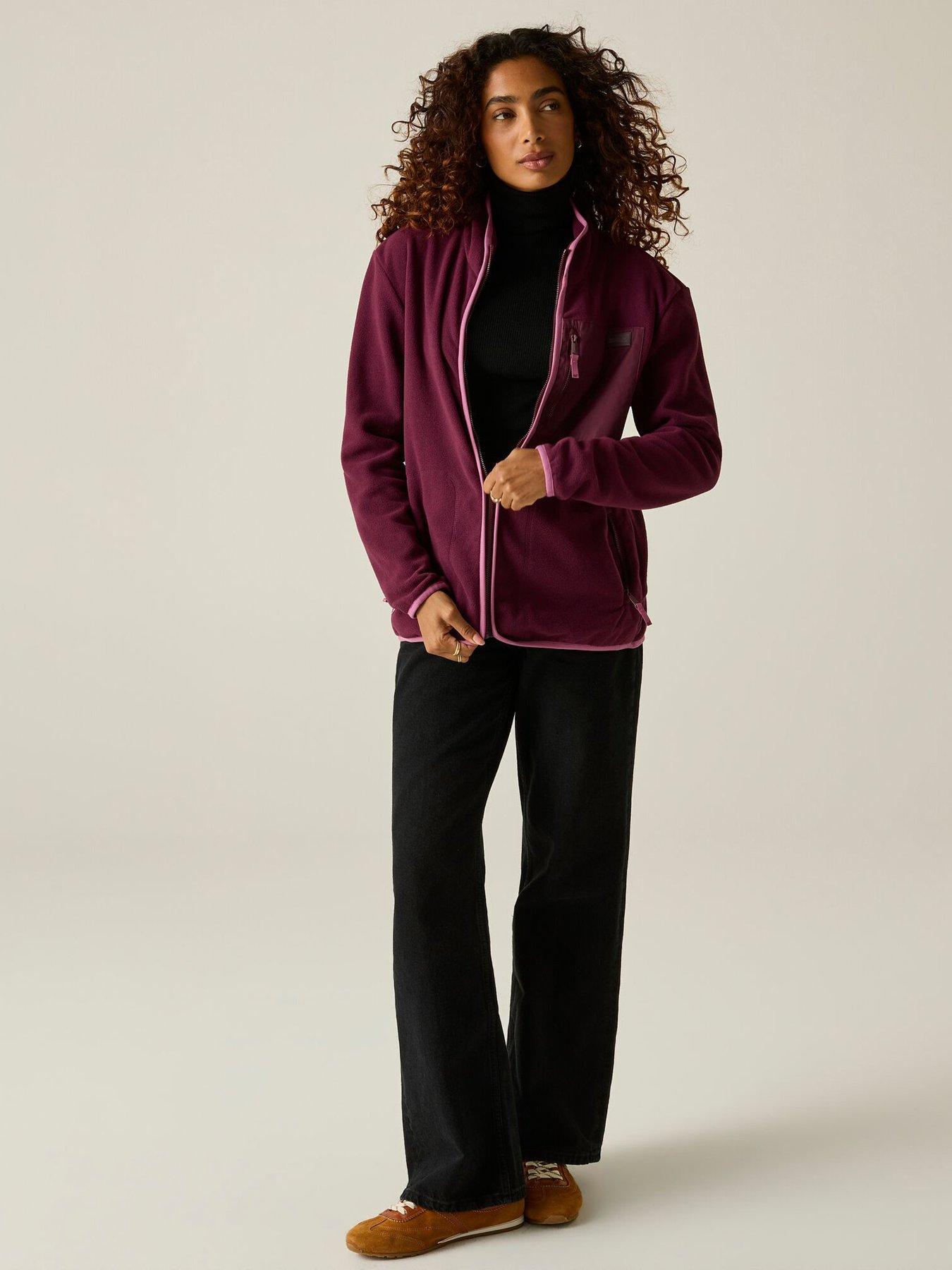Image 2 of 7 of Regatta Ladies Women's Frankie Full Zip Fleece-fig/violet