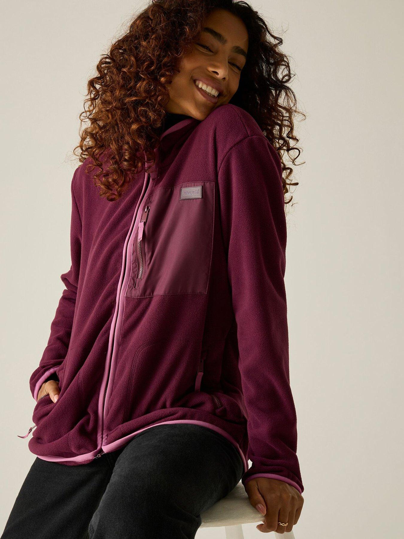 Image 3 of 7 of Regatta Ladies Women's Frankie Full Zip Fleece-fig/violet