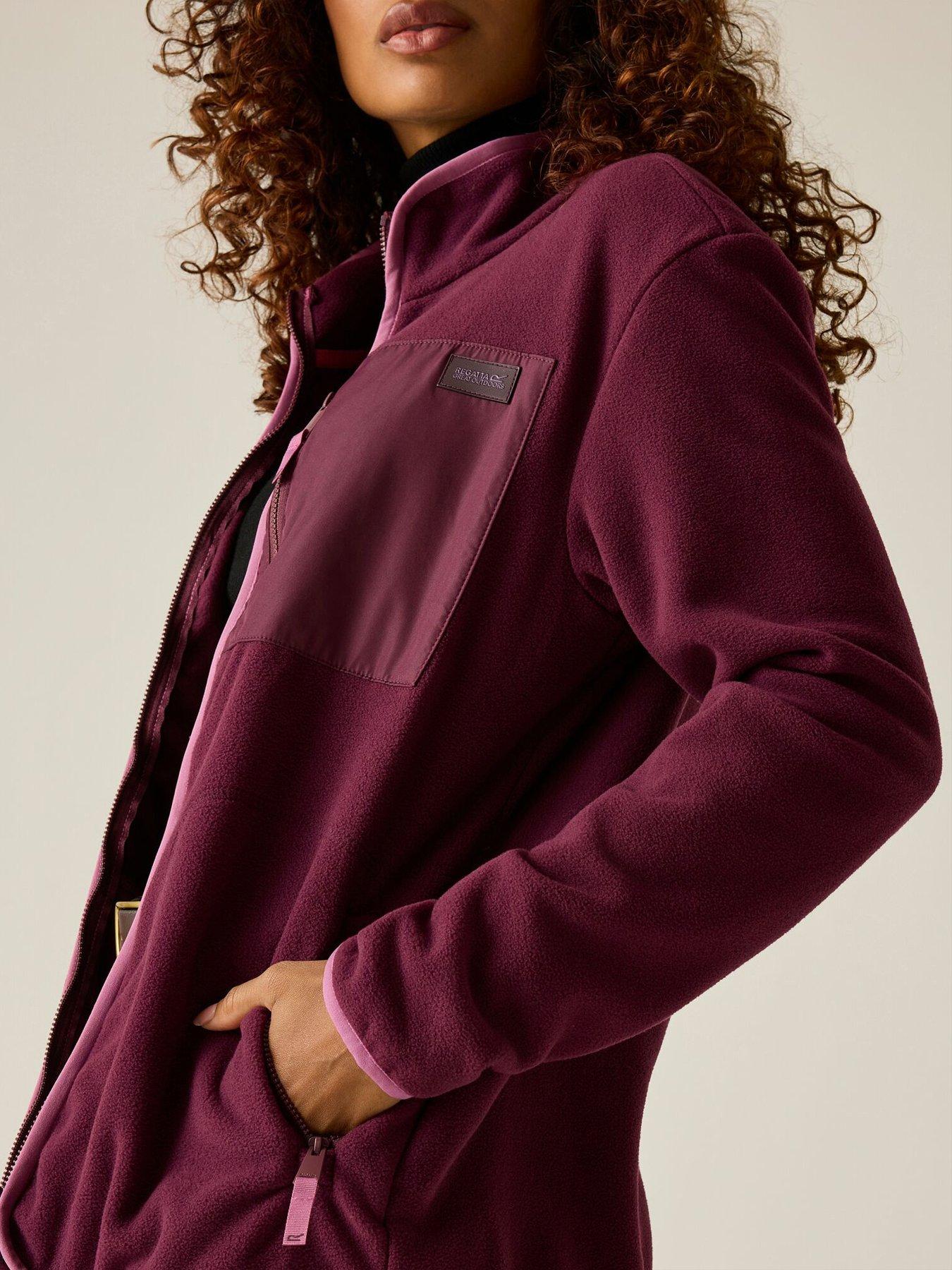 Image 5 of 7 of Regatta Ladies Women's Frankie Full Zip Fleece-fig/violet