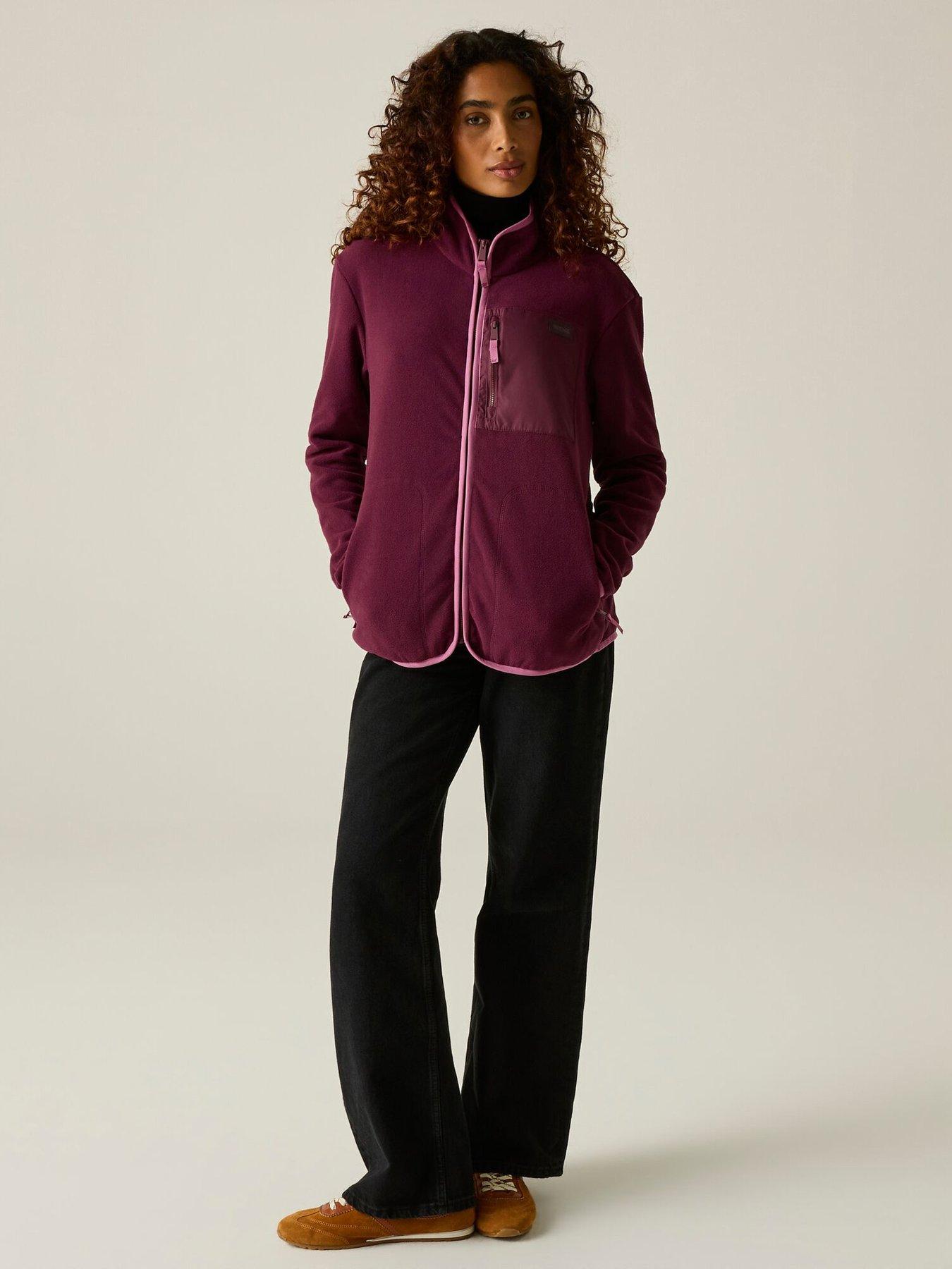 Image 6 of 7 of Regatta Ladies Women's Frankie Full Zip Fleece-fig/violet