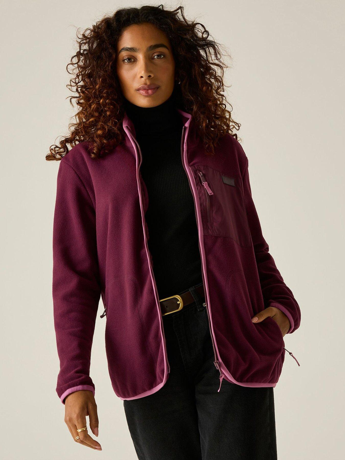 Image 7 of 7 of Regatta Ladies Women's Frankie Full Zip Fleece-fig/violet