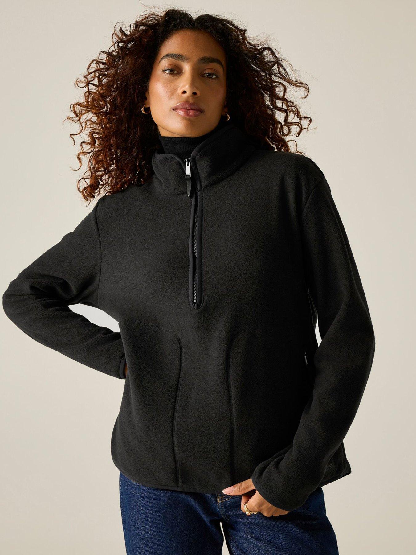 Regatta Ladies Women's Frankie Half Zip Fleece-black