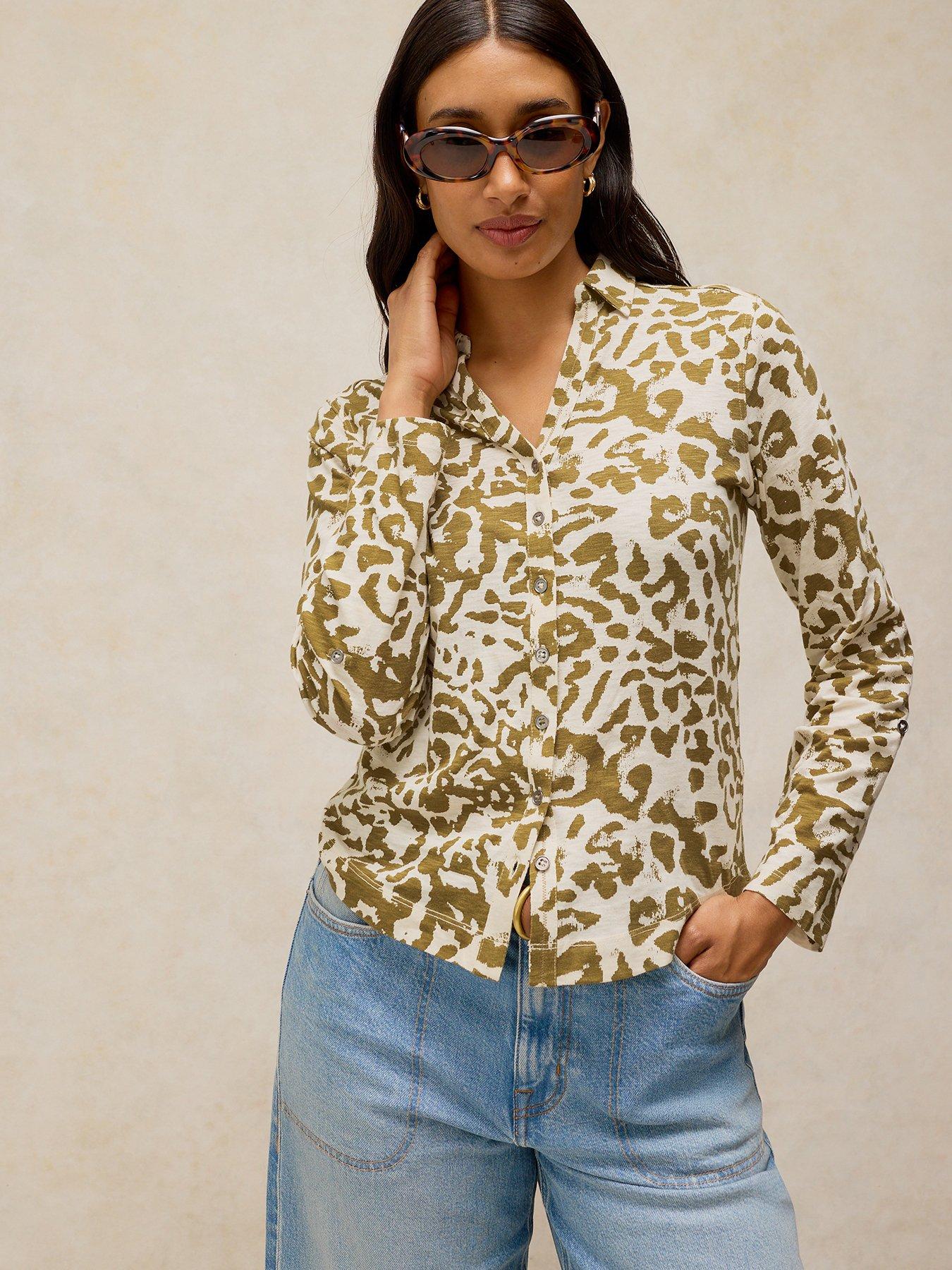 White Stuff Annie Jersey Shirt - Green