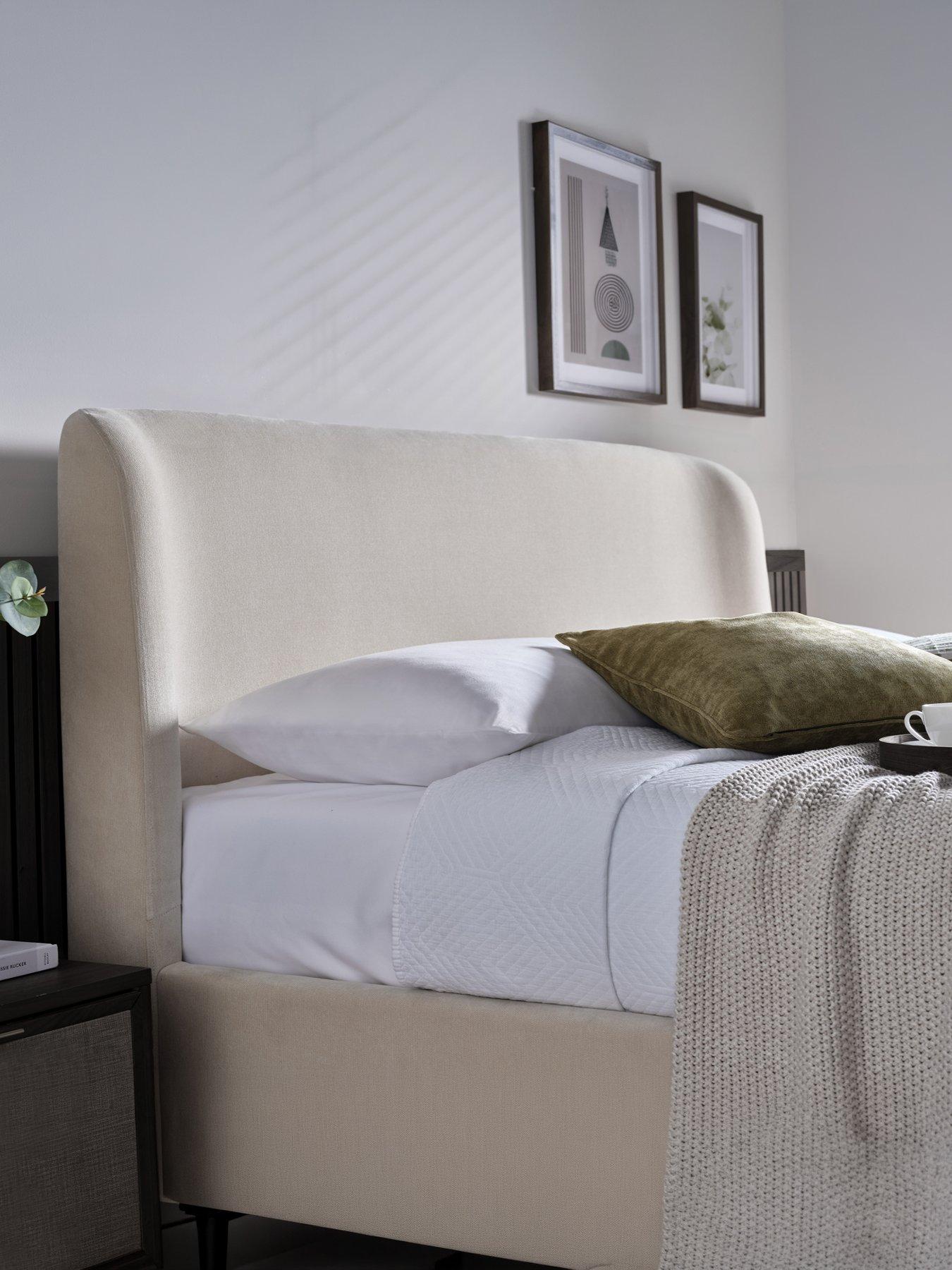 Image 4 of 5 of The Very Collection Keeley End Lift Up Ottoman Storage&nbsp;Bed with Aspire&nbsp;Mattress Options (Buy &amp; SAVE!) - Cream