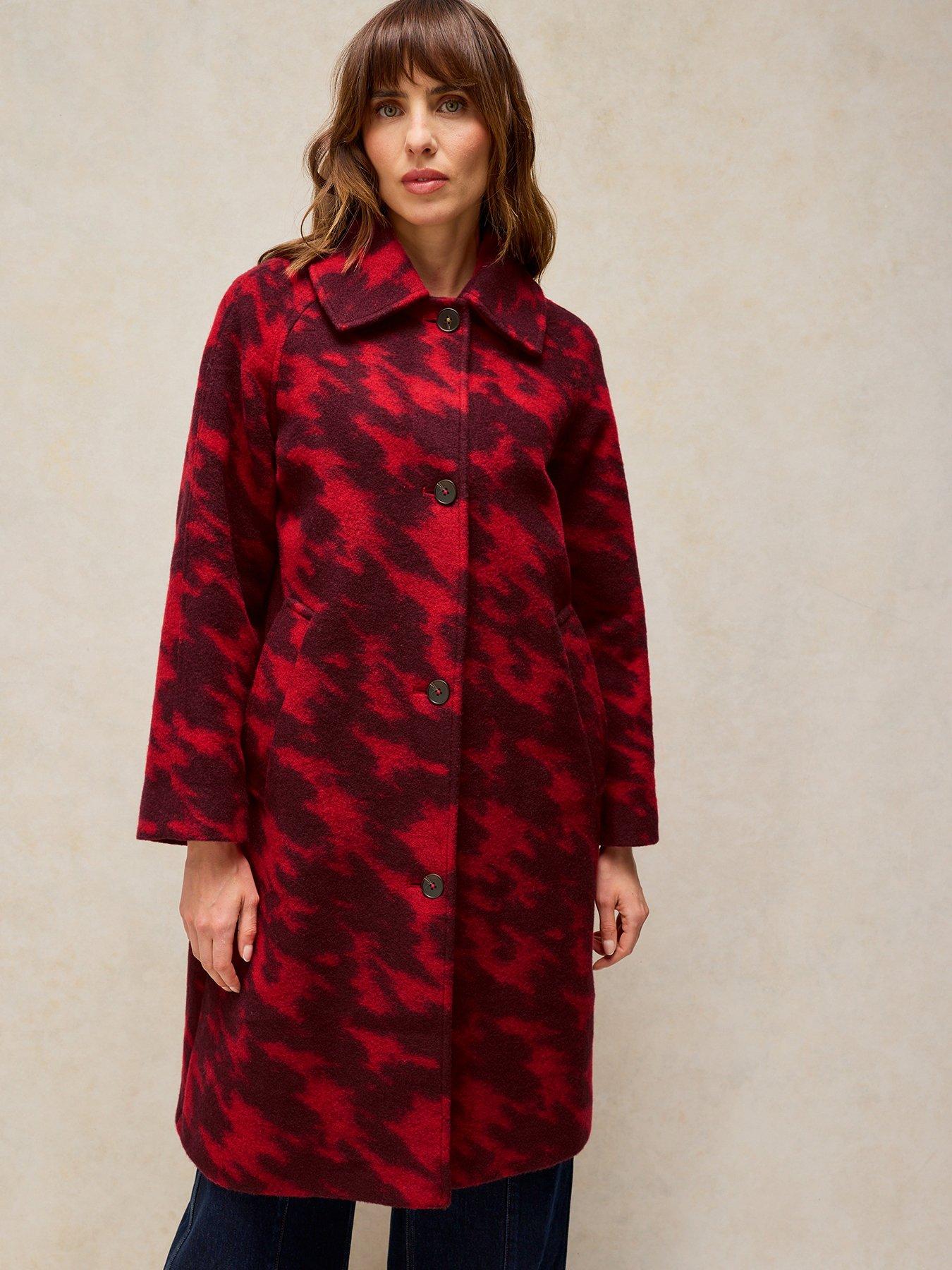 Image 1 of 6 of White Stuff Kelsey Wool Blend Coat