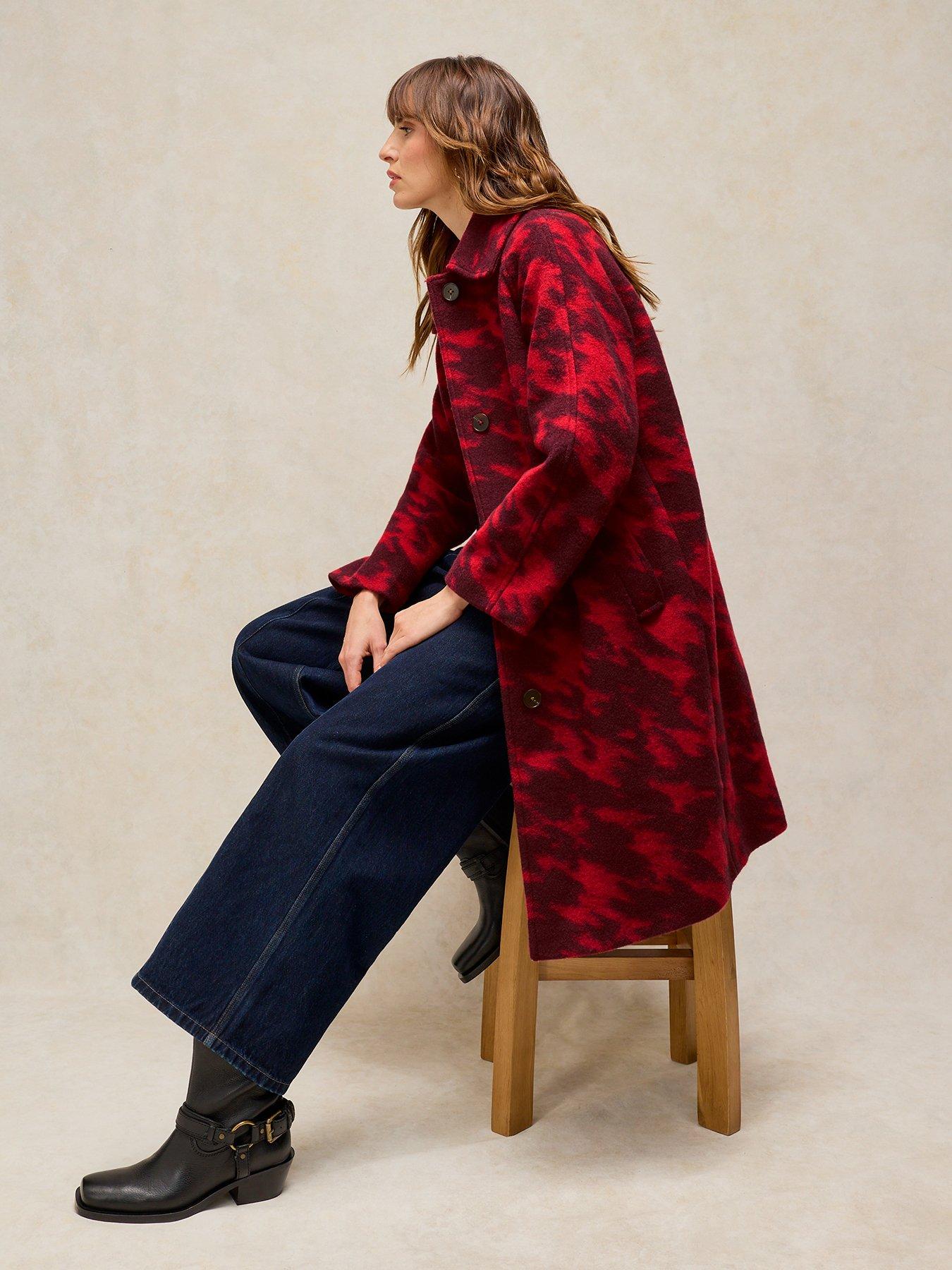 Image 4 of 6 of White Stuff Kelsey Wool Blend Coat