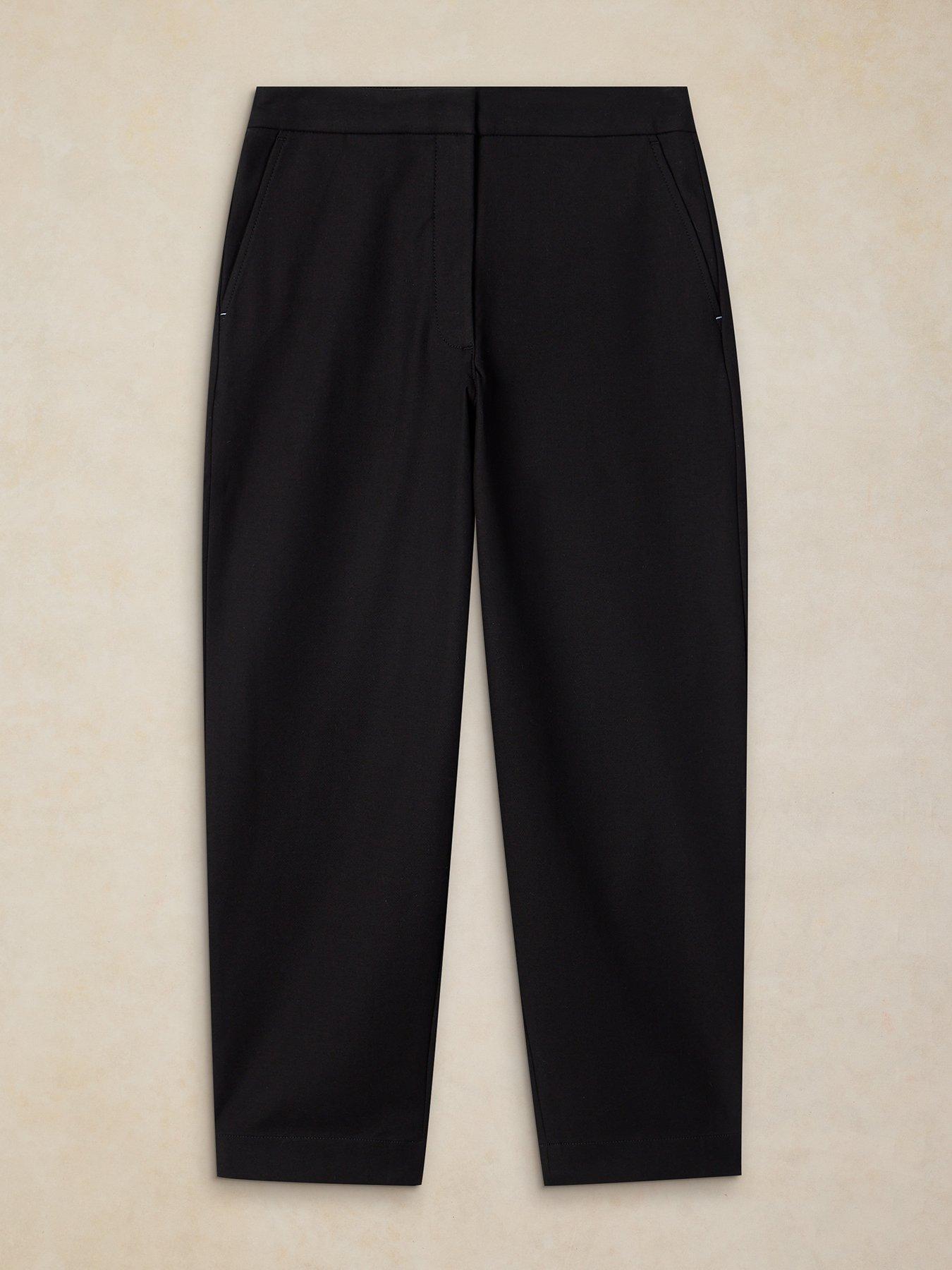 Image 5 of 6 of White Stuff Illy Crop Straight Trousers - Black