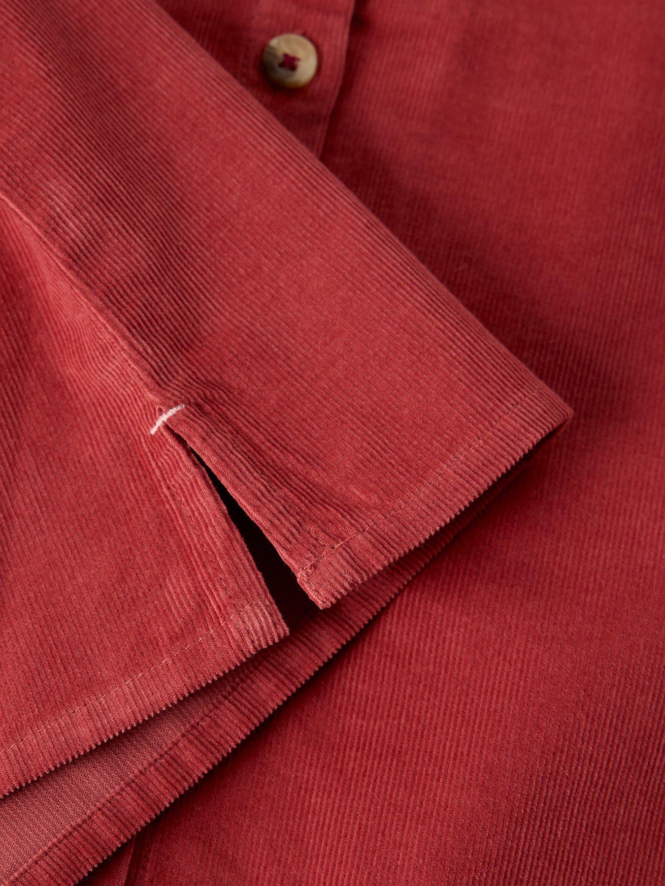 Image 6 of 6 of White Stuff Lana Baby Cord Button Front Blouse - Red