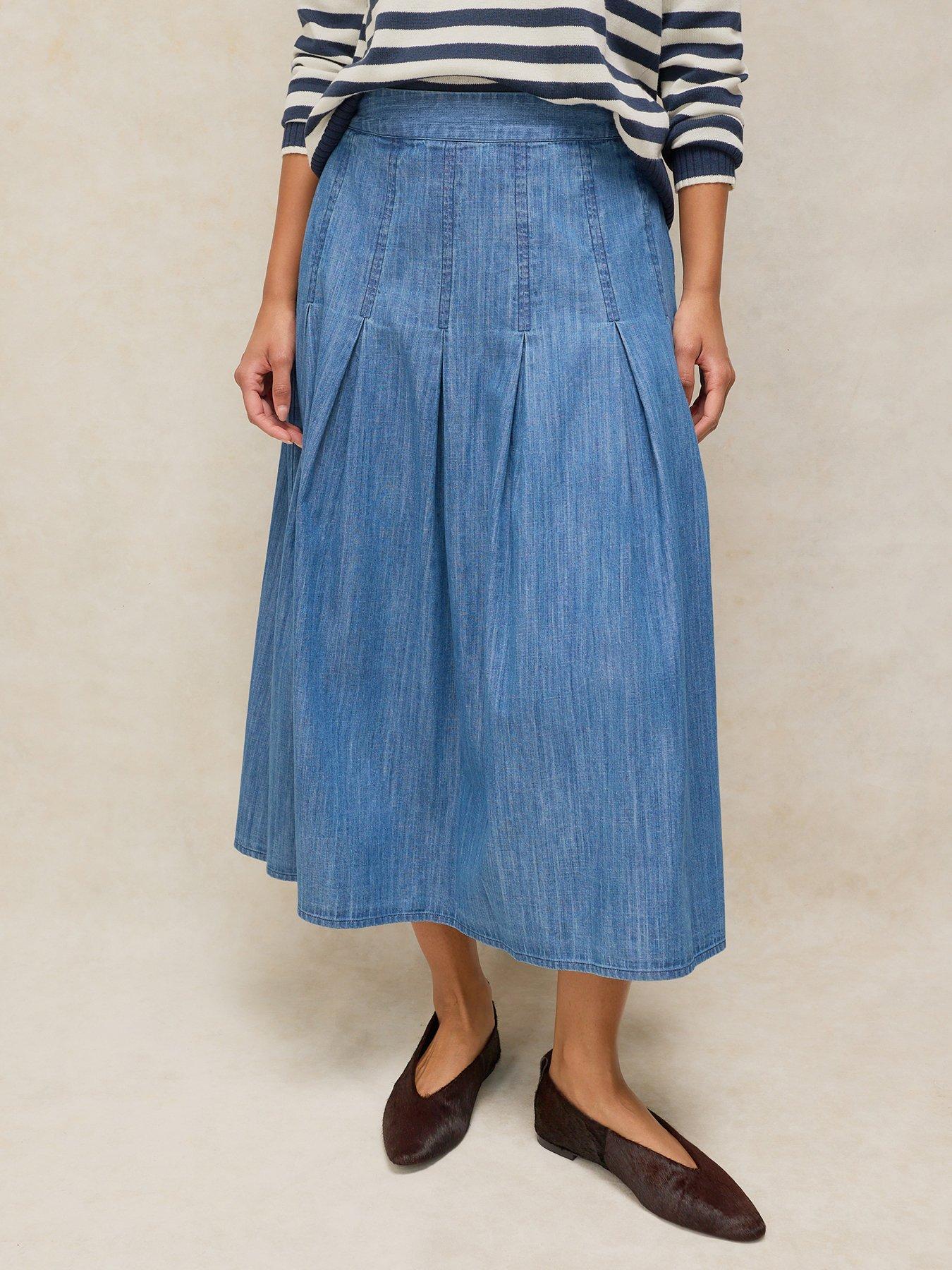 White Stuff Marlowe Denim Skirt - Blue