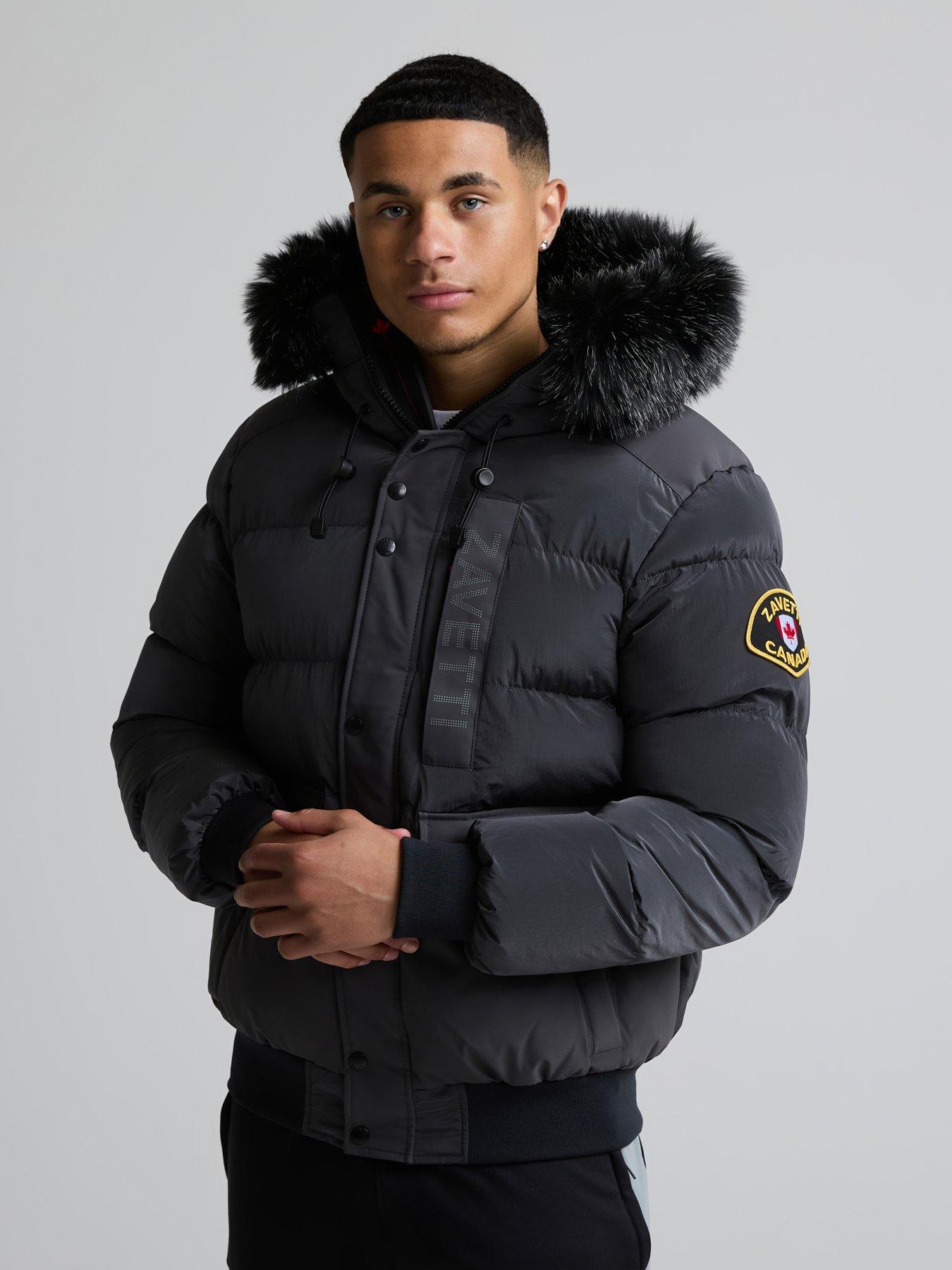 Zavetti Canada Zavetti Canada Derati Bomber Jacket - Dark Grey