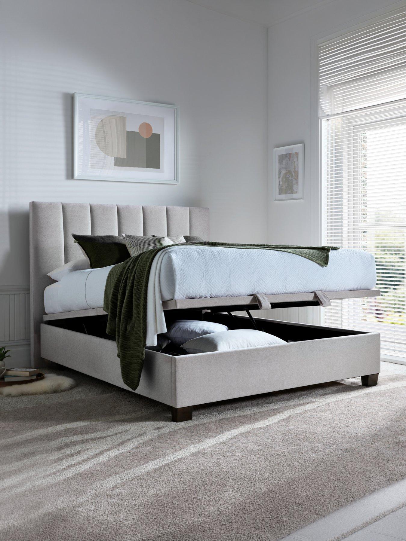 Image 3 of 4 of The Very Collection Ravena with Ottoman Storage with Mattress Options (Buy &amp; SAVE!) - Natural