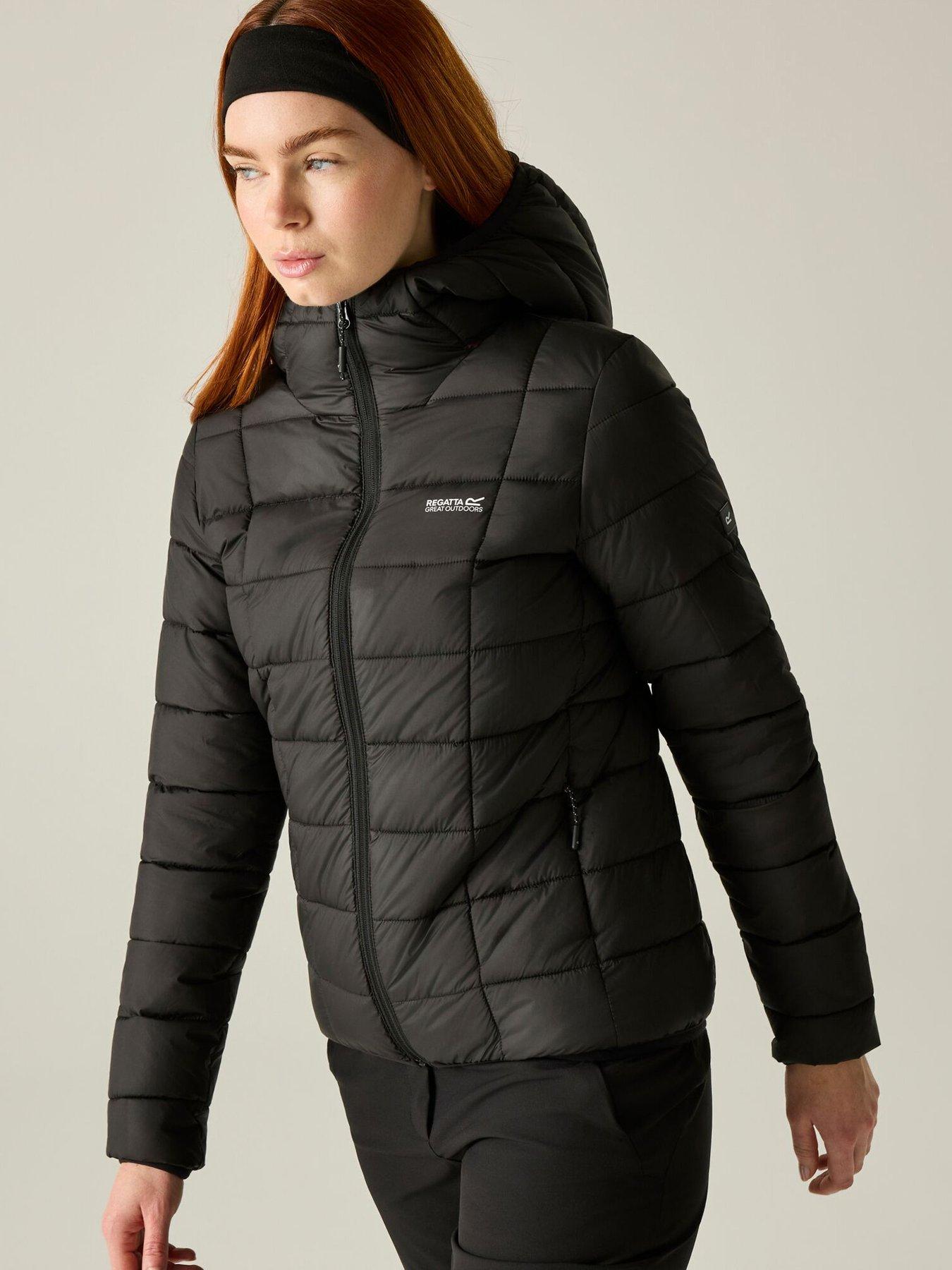 Regatta Ladies Women's Asper Baffled/quilted-black (fig)